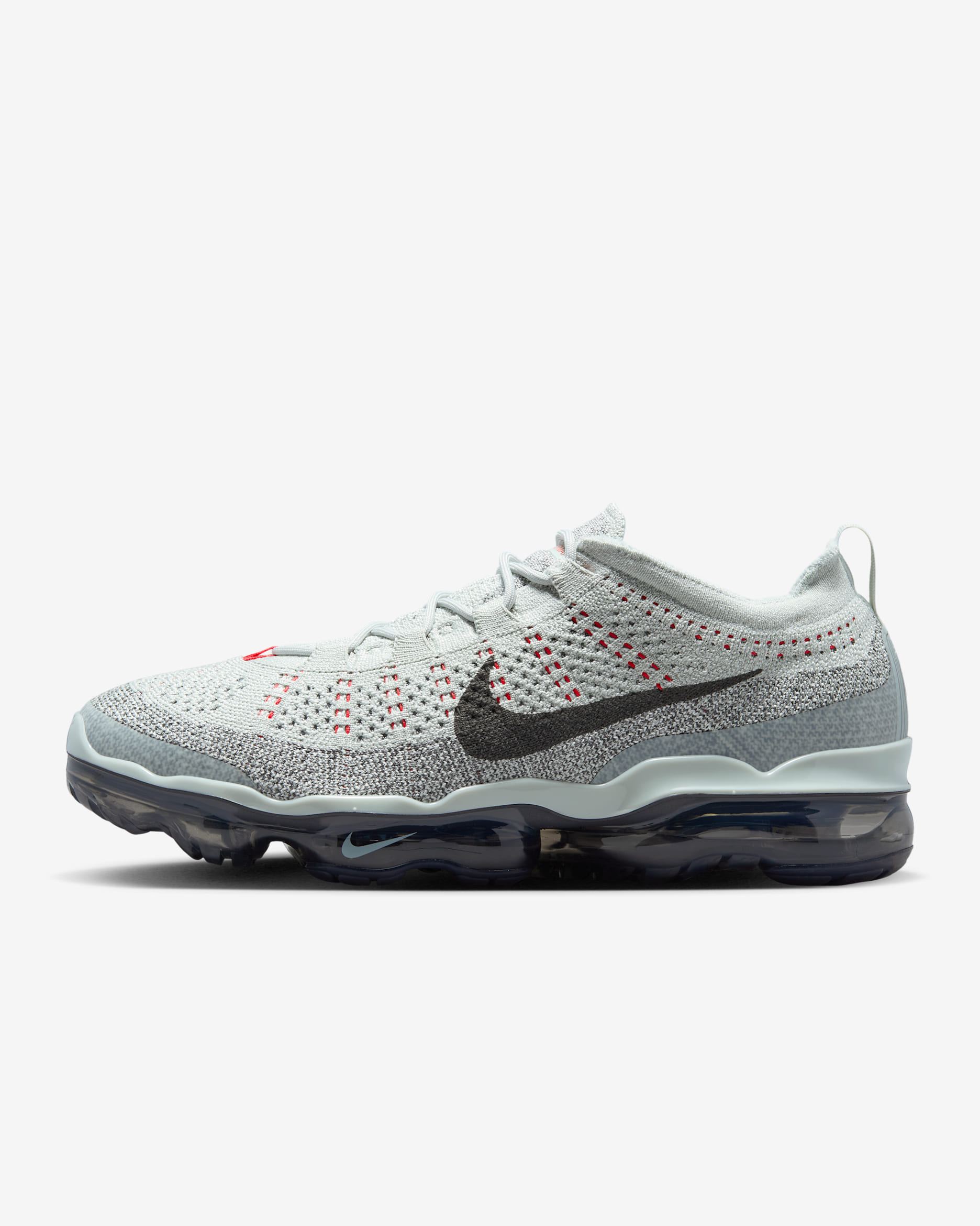 Nike Air VaporMax 2023 Flyknit Men's Shoes - Light Silver/Picante Red/Anthracite/Smoke Grey