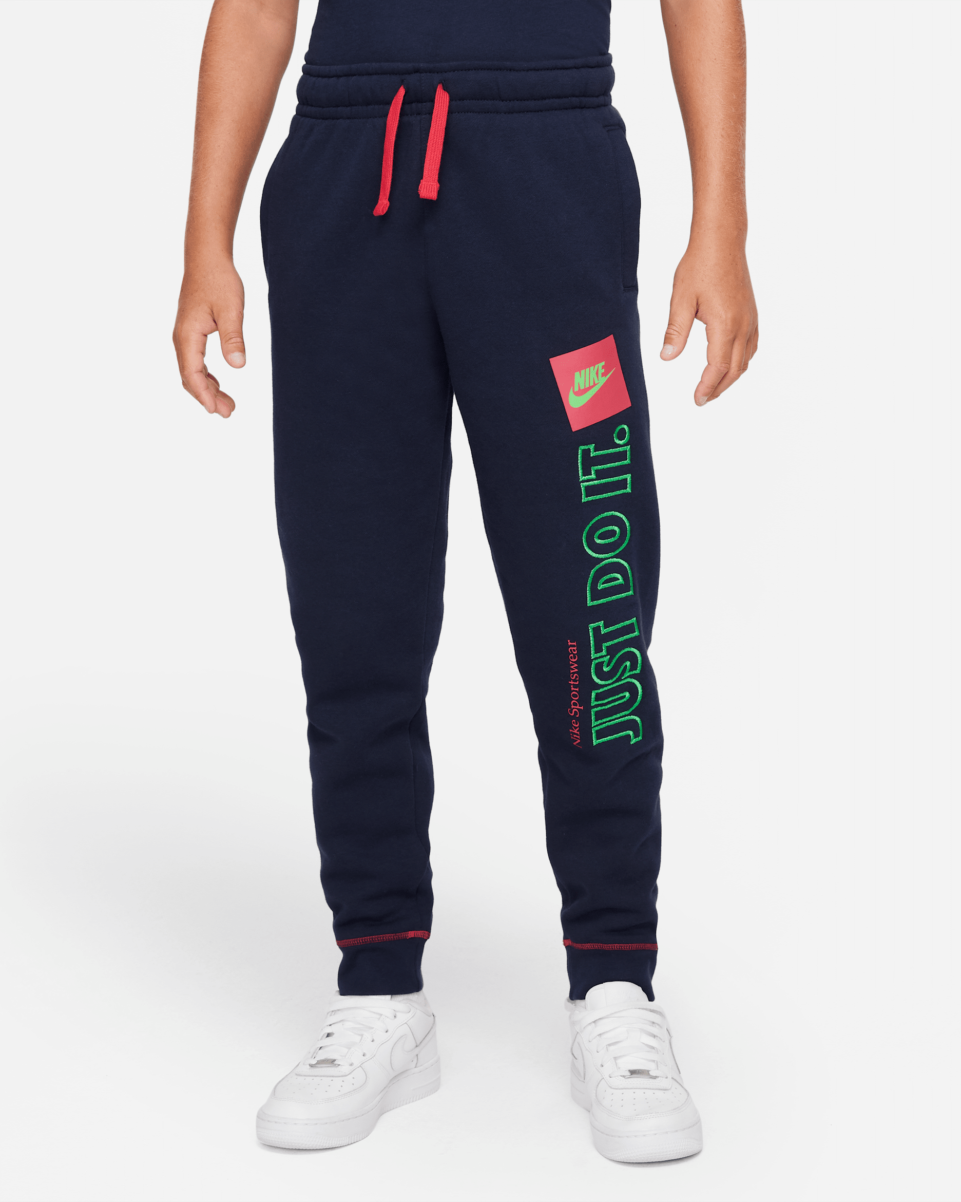 Nike Sportswear JDI Older Kids' (Boys') Joggers - Obsidian/Very Berry