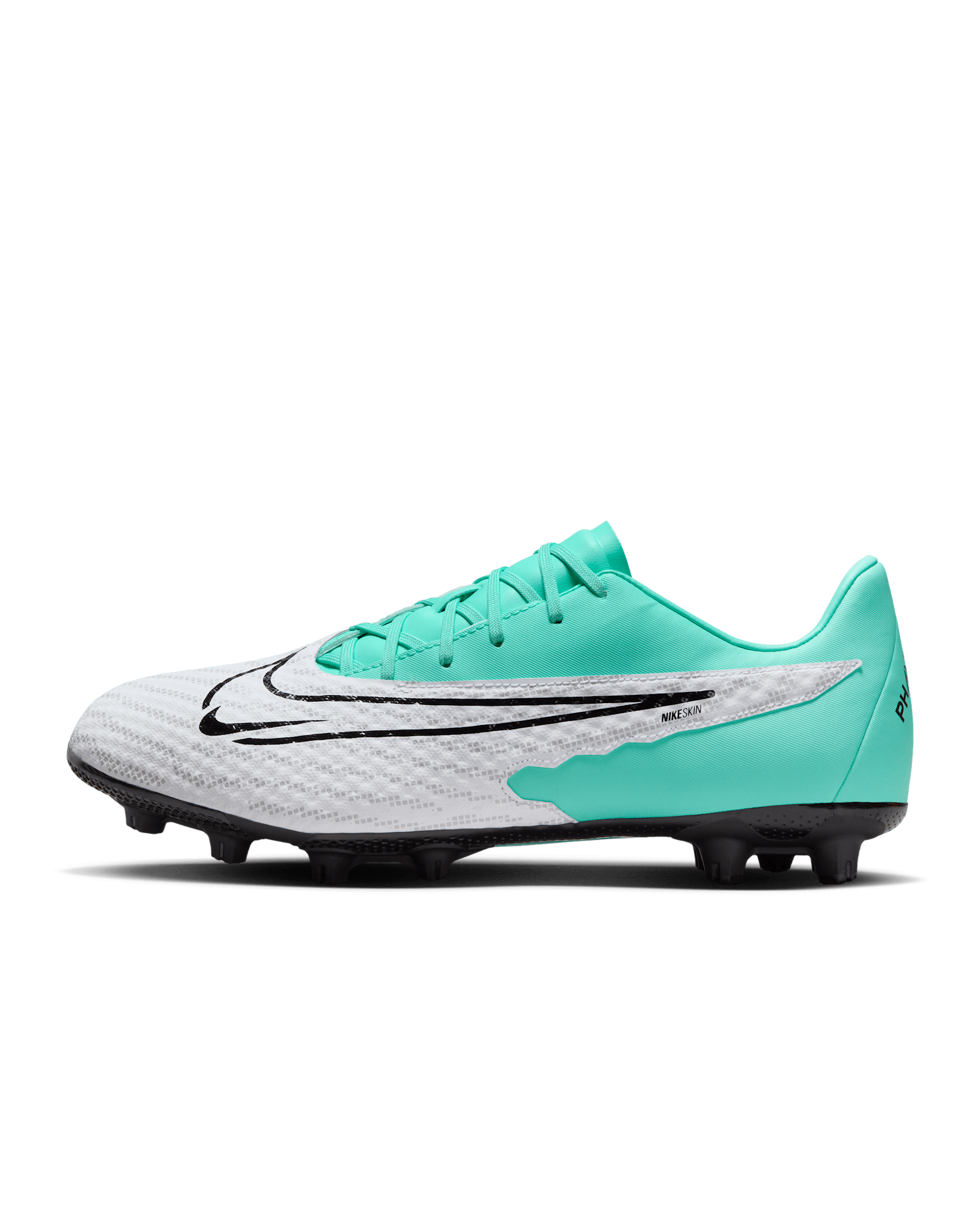 Nike Phantom GX Academy Hard-Ground Low-Top Football Boot - Hyper Turquoise/Fuchsia Dream/White/Black