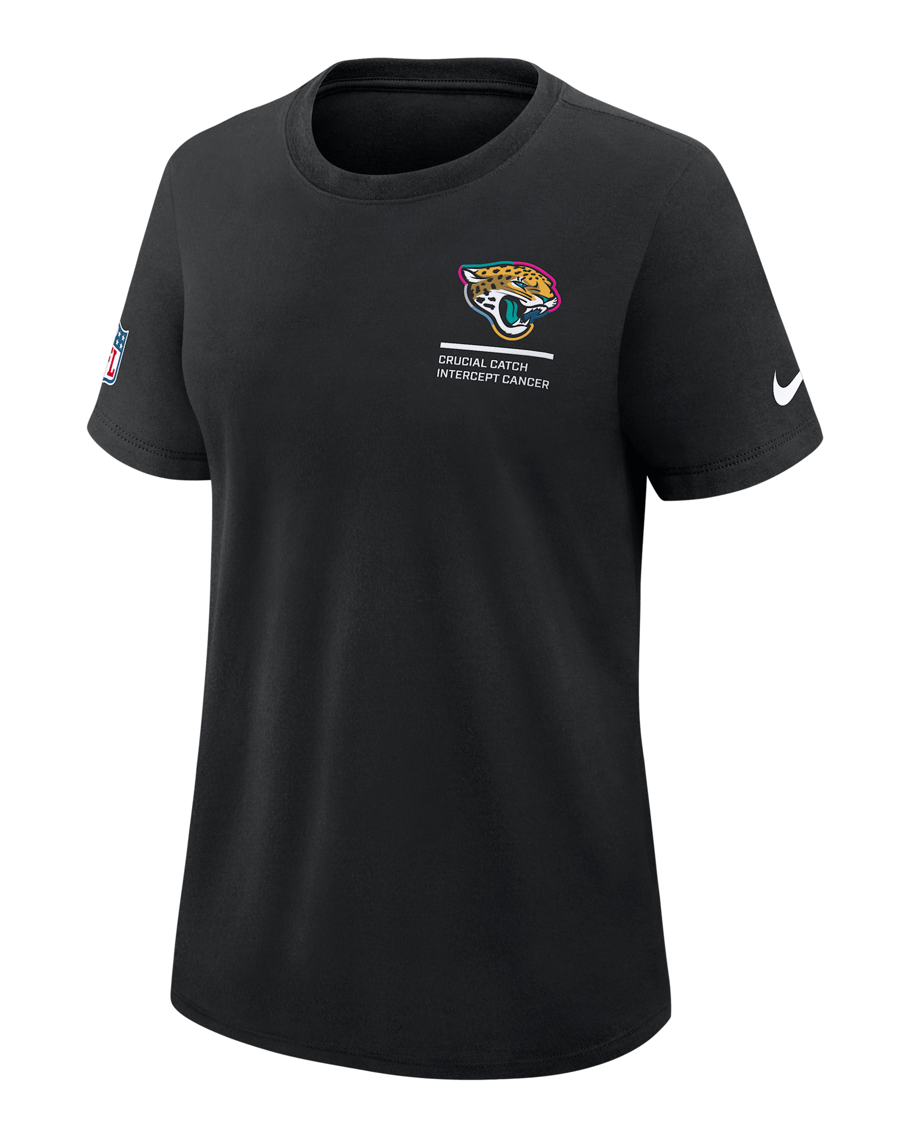 Jacksonville Jaguars Crucial Catch Women's Nike Dri-FIT NFL T-Shirt - Black