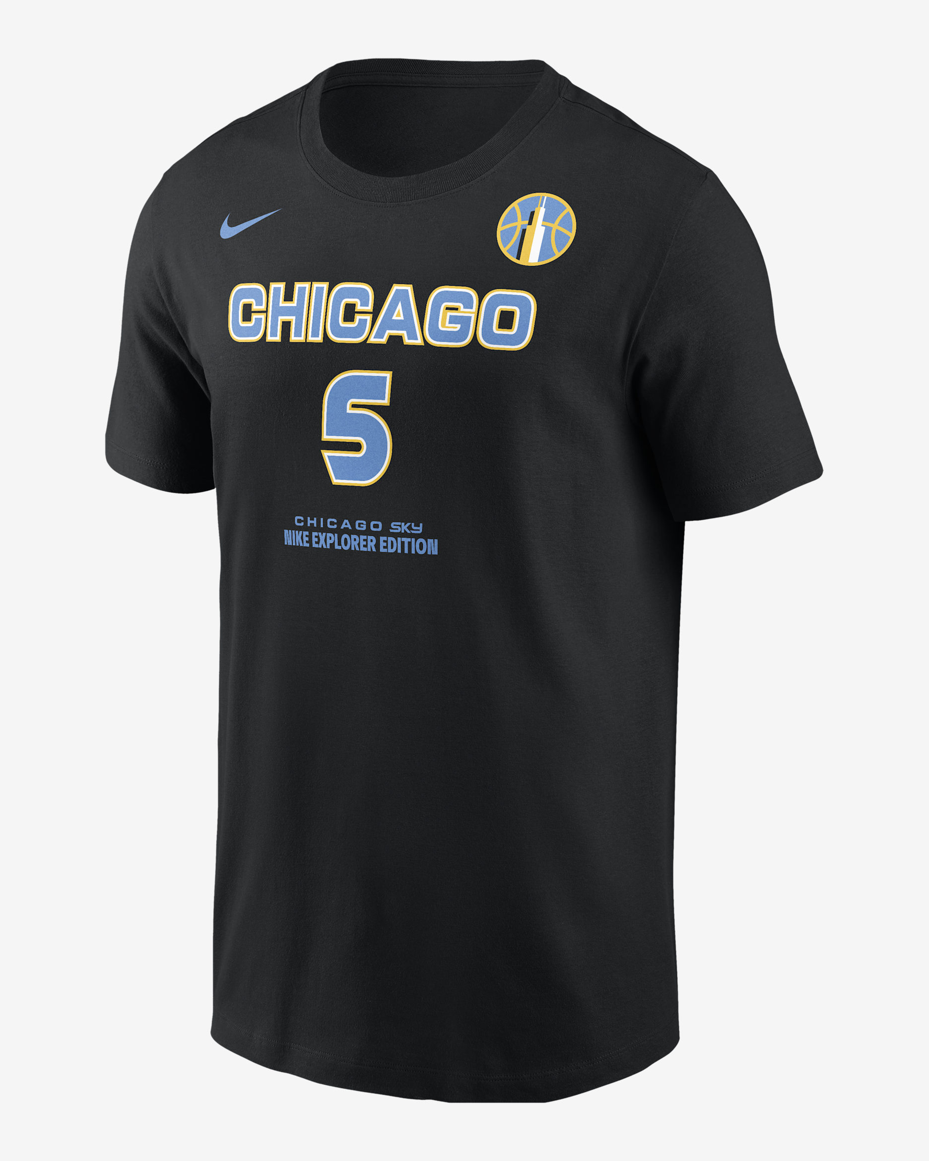 Angel Reese Chicago Sky Men's Nike WNBA T-Shirt - Black