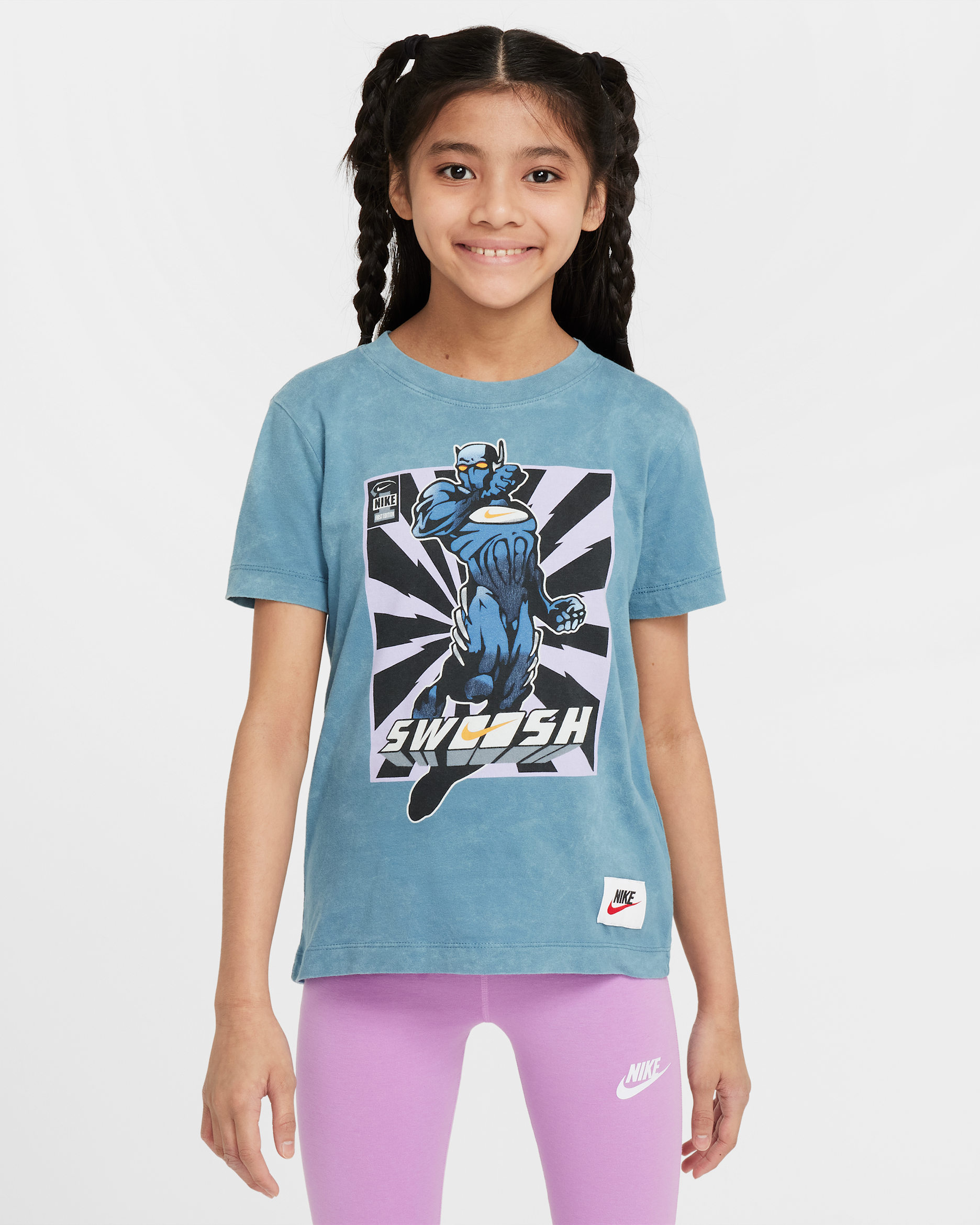Nike Sportswear Big Kids' T-Shirt - Smokey Blue