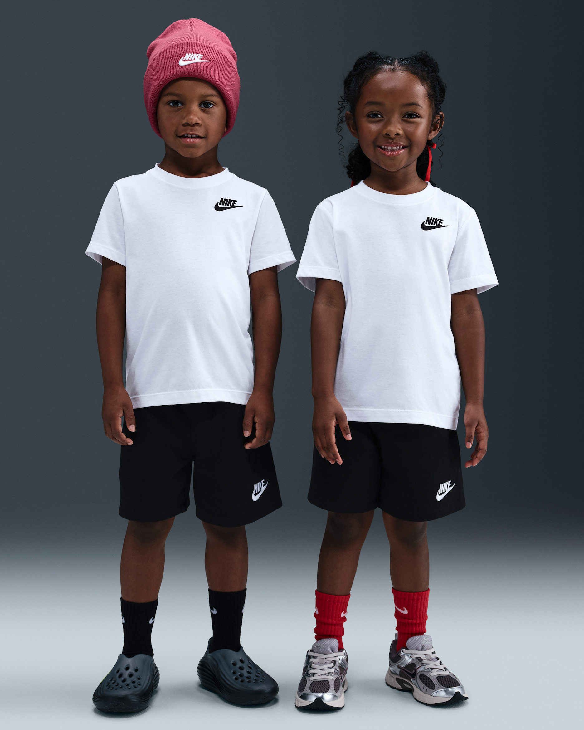 Nike Little Kids' 2-Piece Knit Shorts Set - Black
