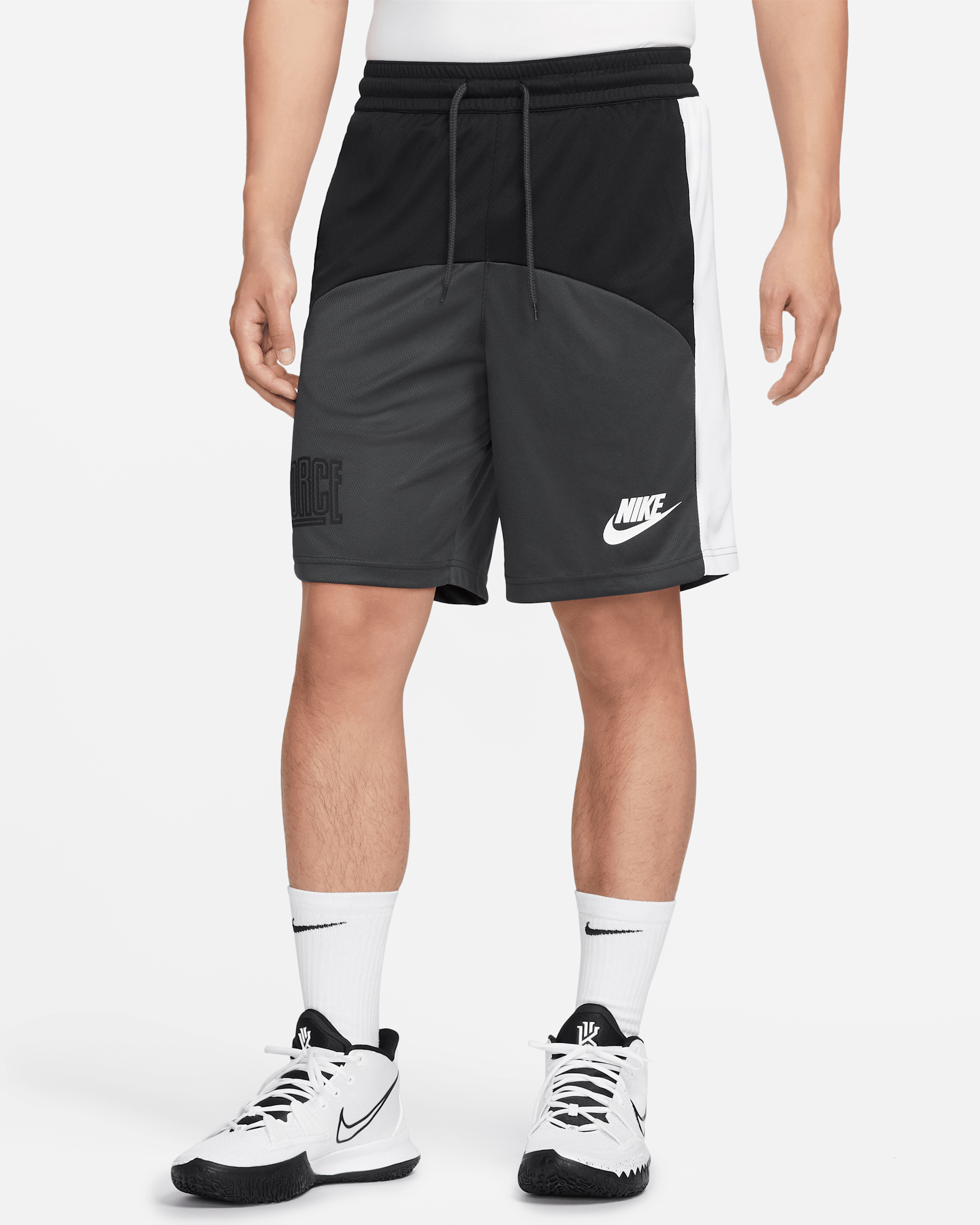 Nike Dri-FIT Starting 5 Men's 28cm (approx.) Basketball Shorts - Black/Dark Smoke Grey/White/White