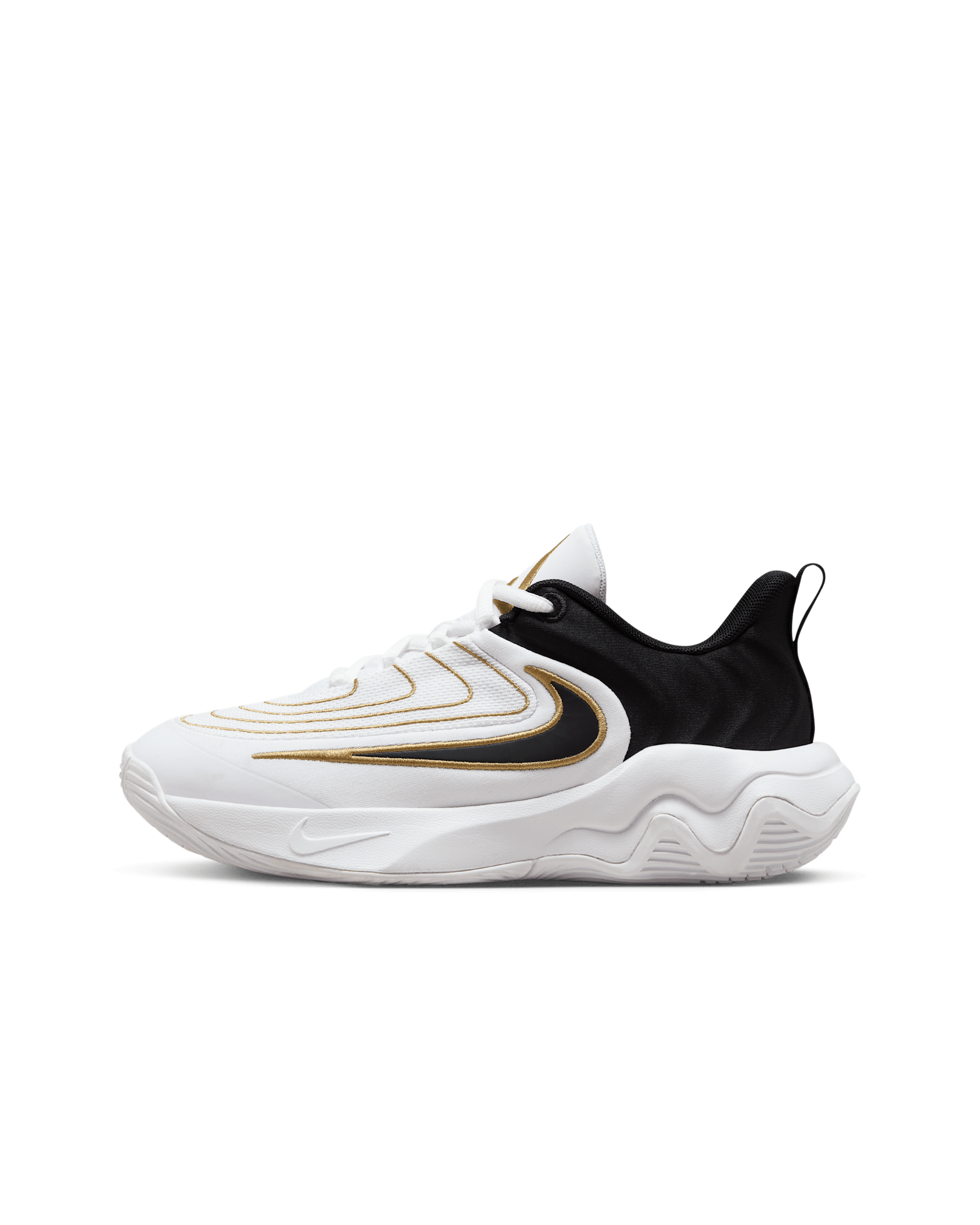 Giannis Immortality 4 Older Kids' Basketball Shoes - White/Metallic Gold/Black