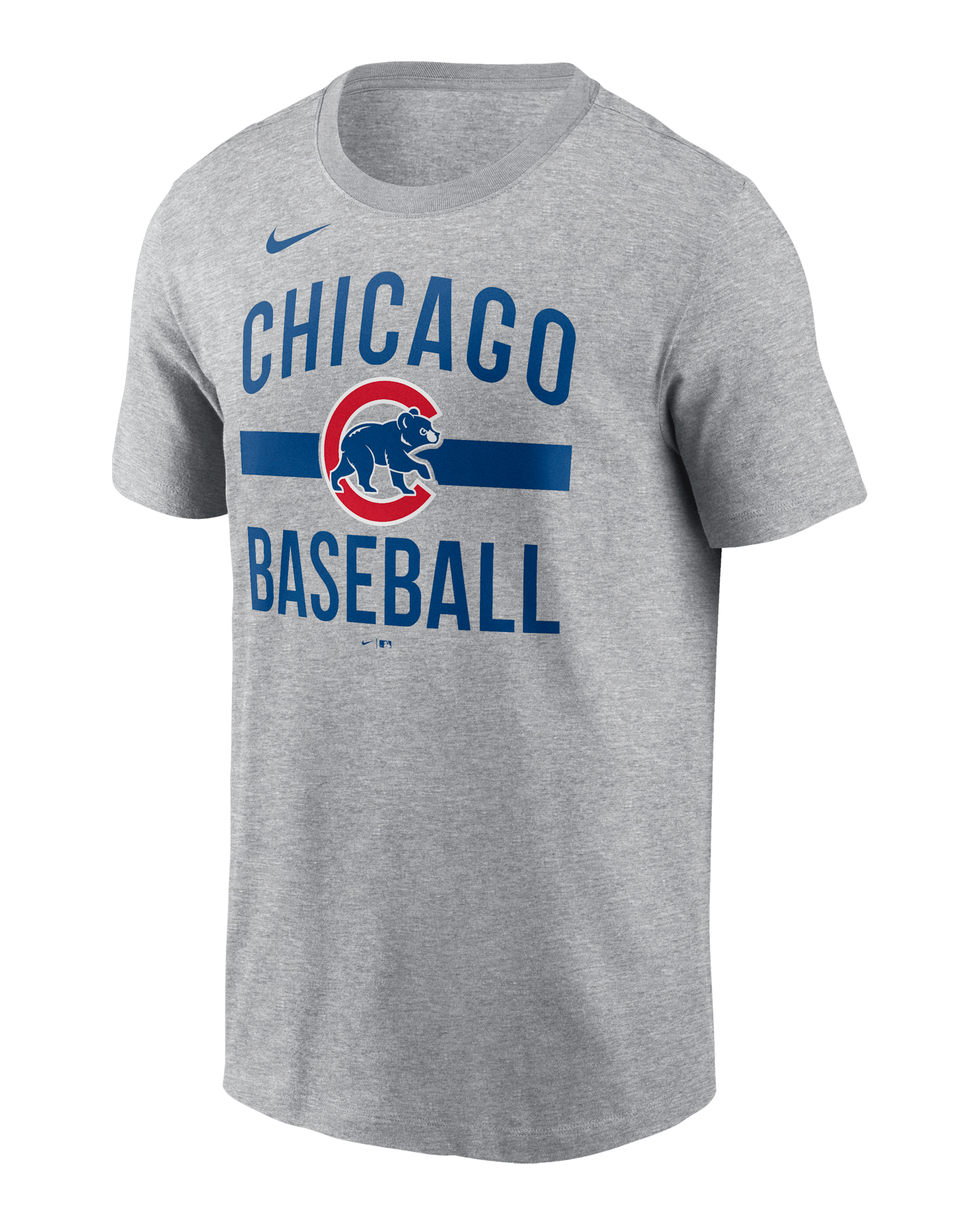 Chicago Cubs Arched Men's Nike MLB T-Shirt - Dark Grey Heather