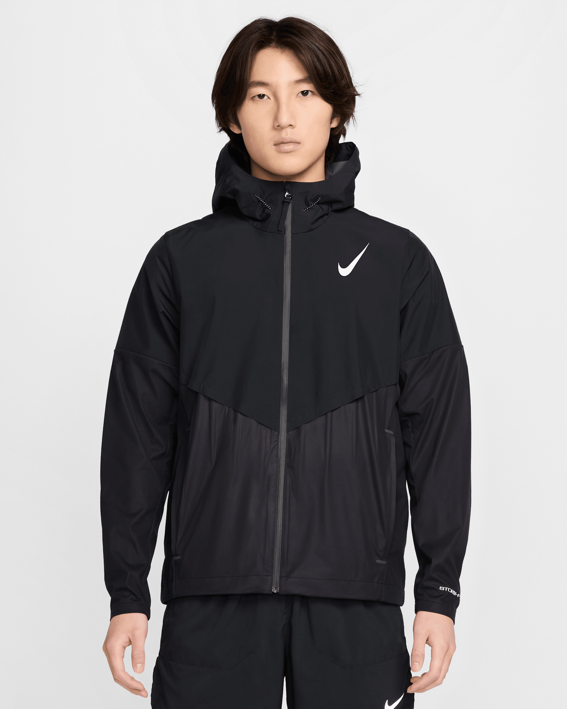 ナイキ エアロスイフト メンズ Storm-FIT エアロガミ ランニングジャケット - ブラック/サミットホワイト