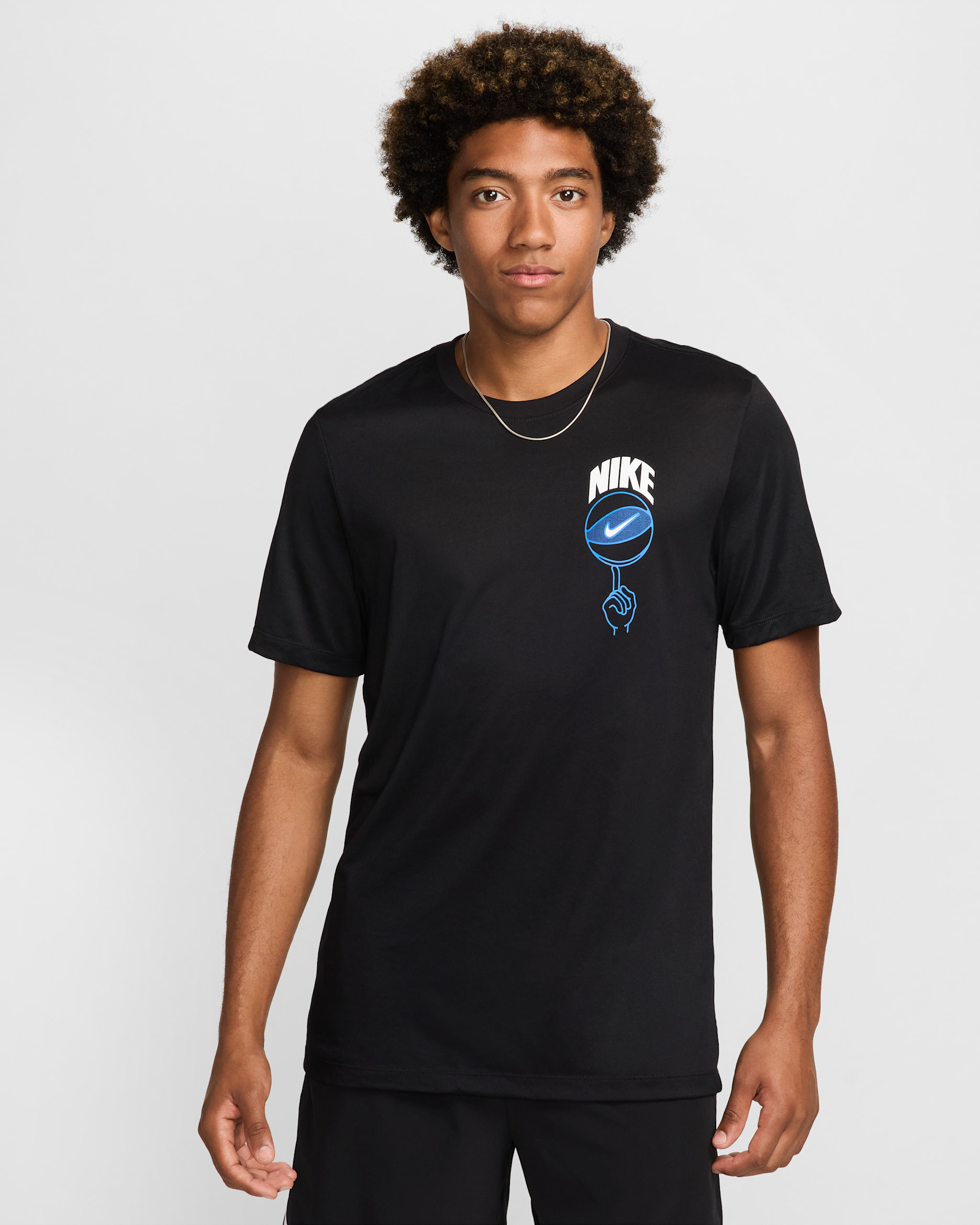 Playera de básquetbol Dri-FIT para hombre Nike - Negro