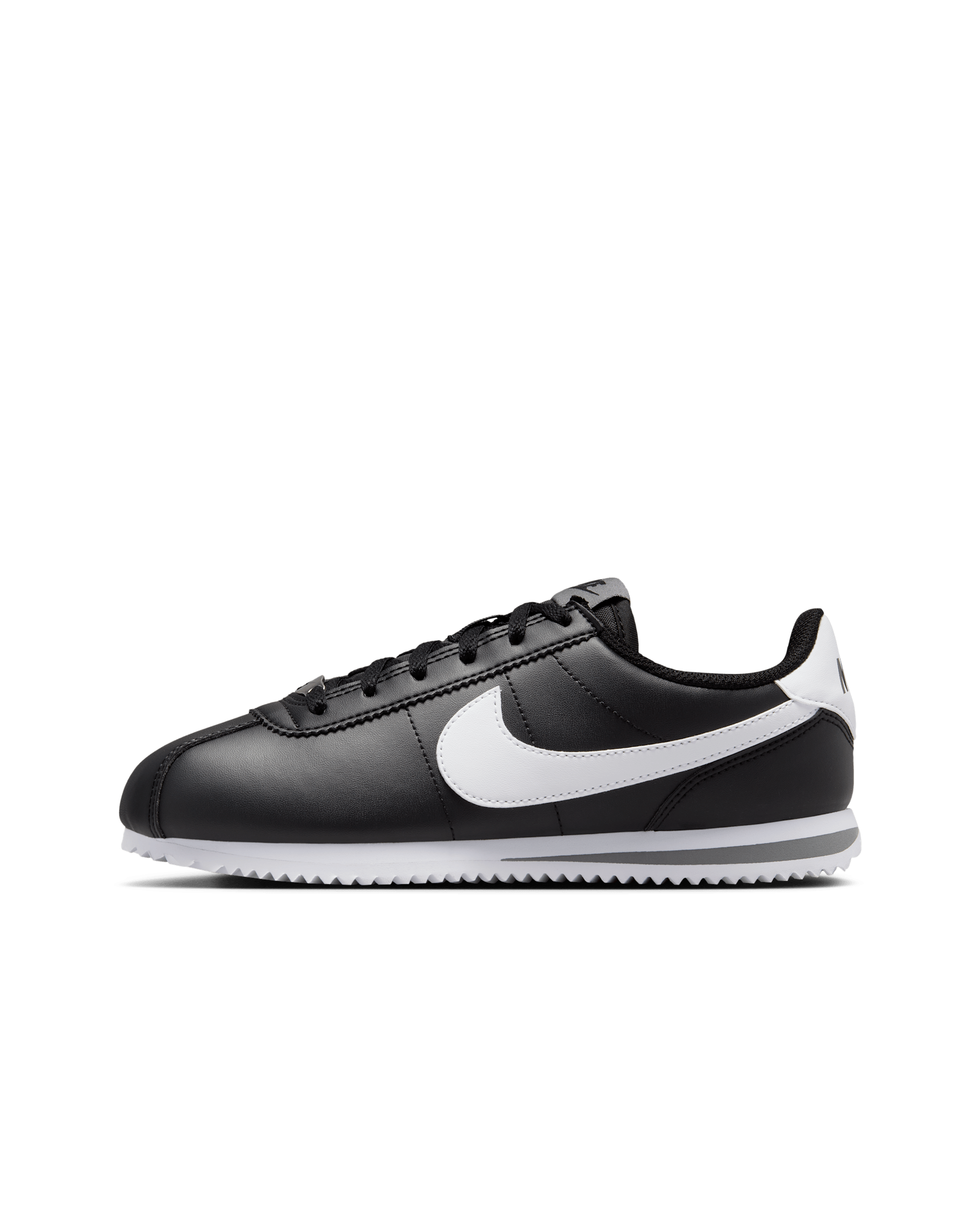 Nike Cortez Big Kids' Shoes - Black/Cool Grey/White