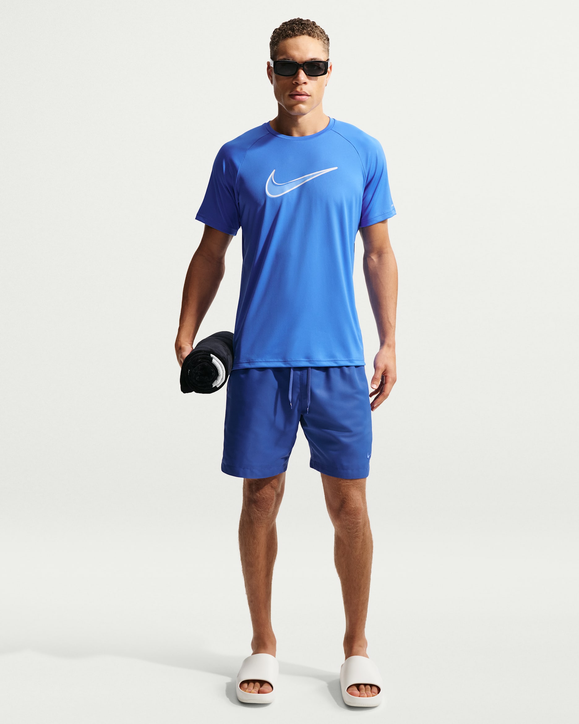 Nike Swim Fadeaway Essential Men's 7" Fully Lined Volley Short - Game Royal