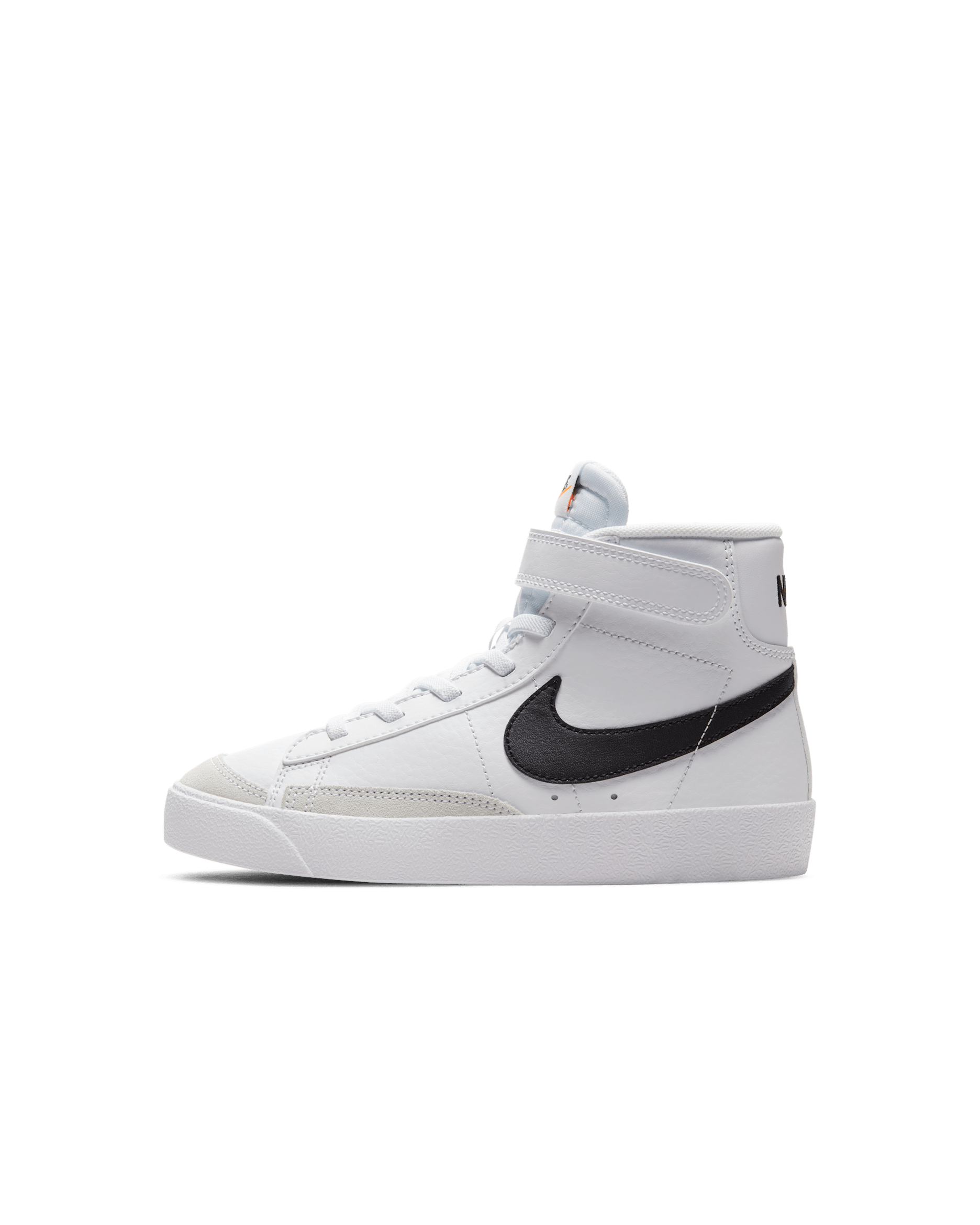 Tenis para niños de preescolar Nike Blazer Mid '77 - Blanco/Naranja total/Negro
