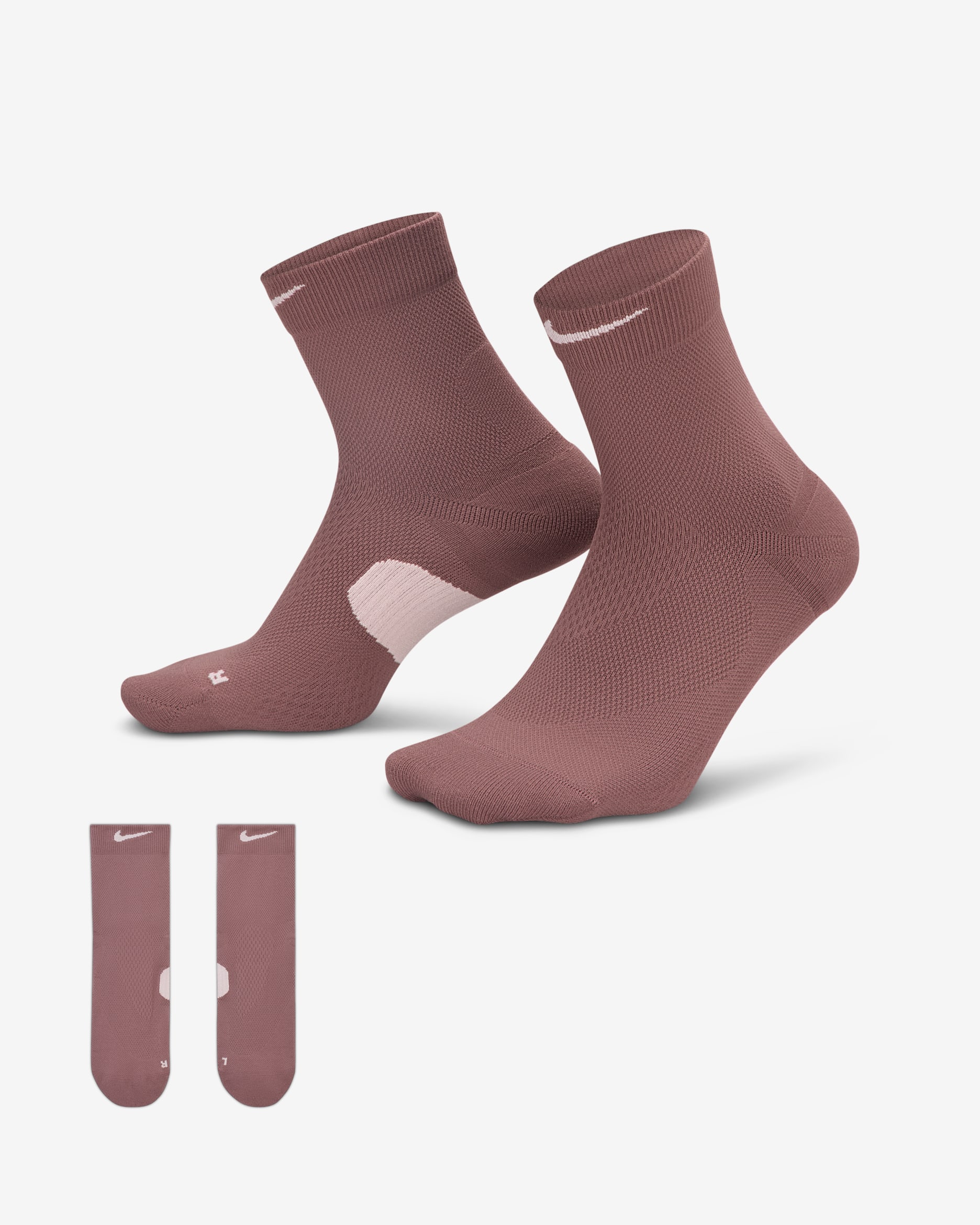 Ponožky Micro Crew Nike Running Midweight (1 pár) - Tattoo/Particle Rose/Particle Rose