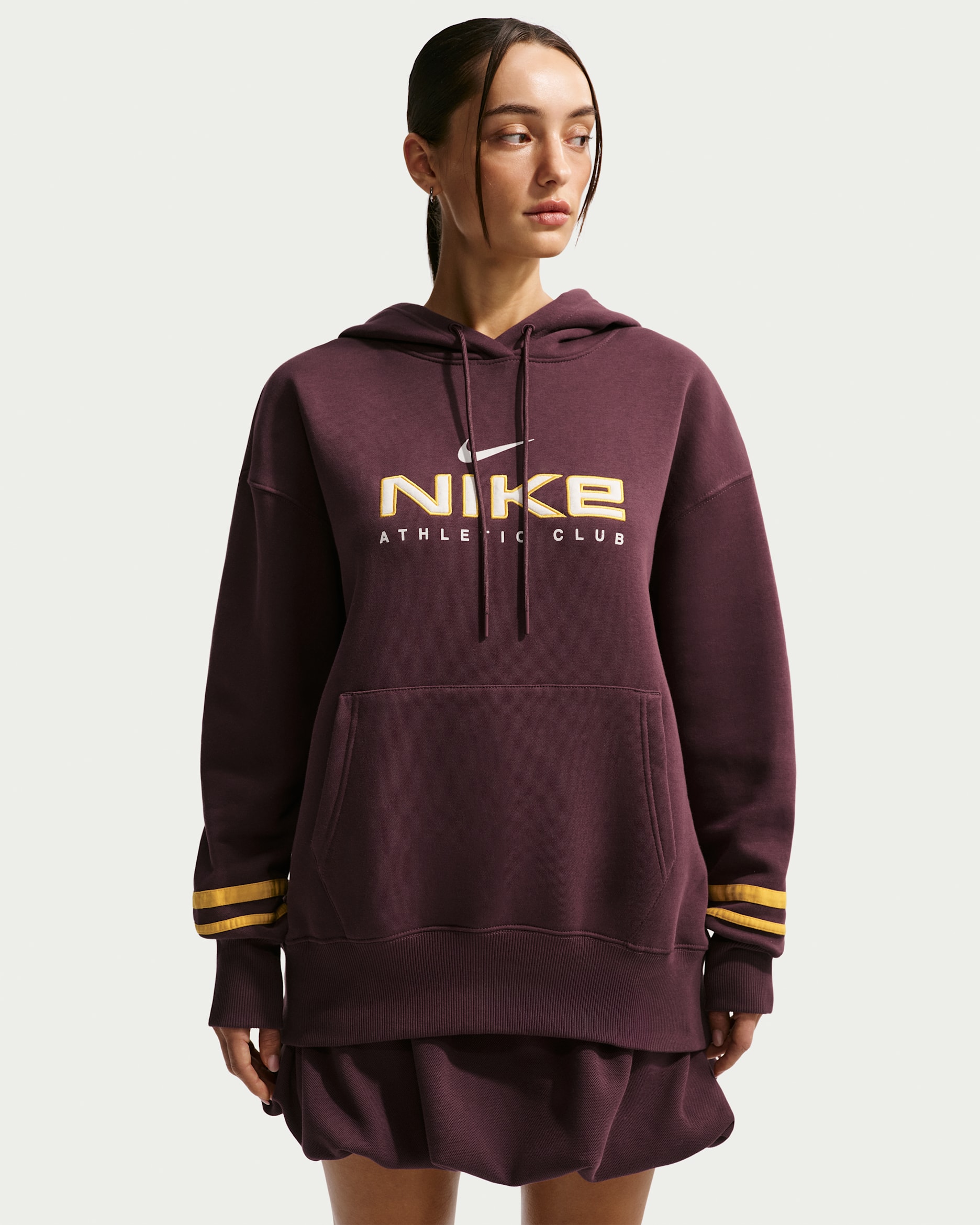 Nike Sportswear Phoenix Fleece Oversize-Hoodie für Damen - Burgundy Crush