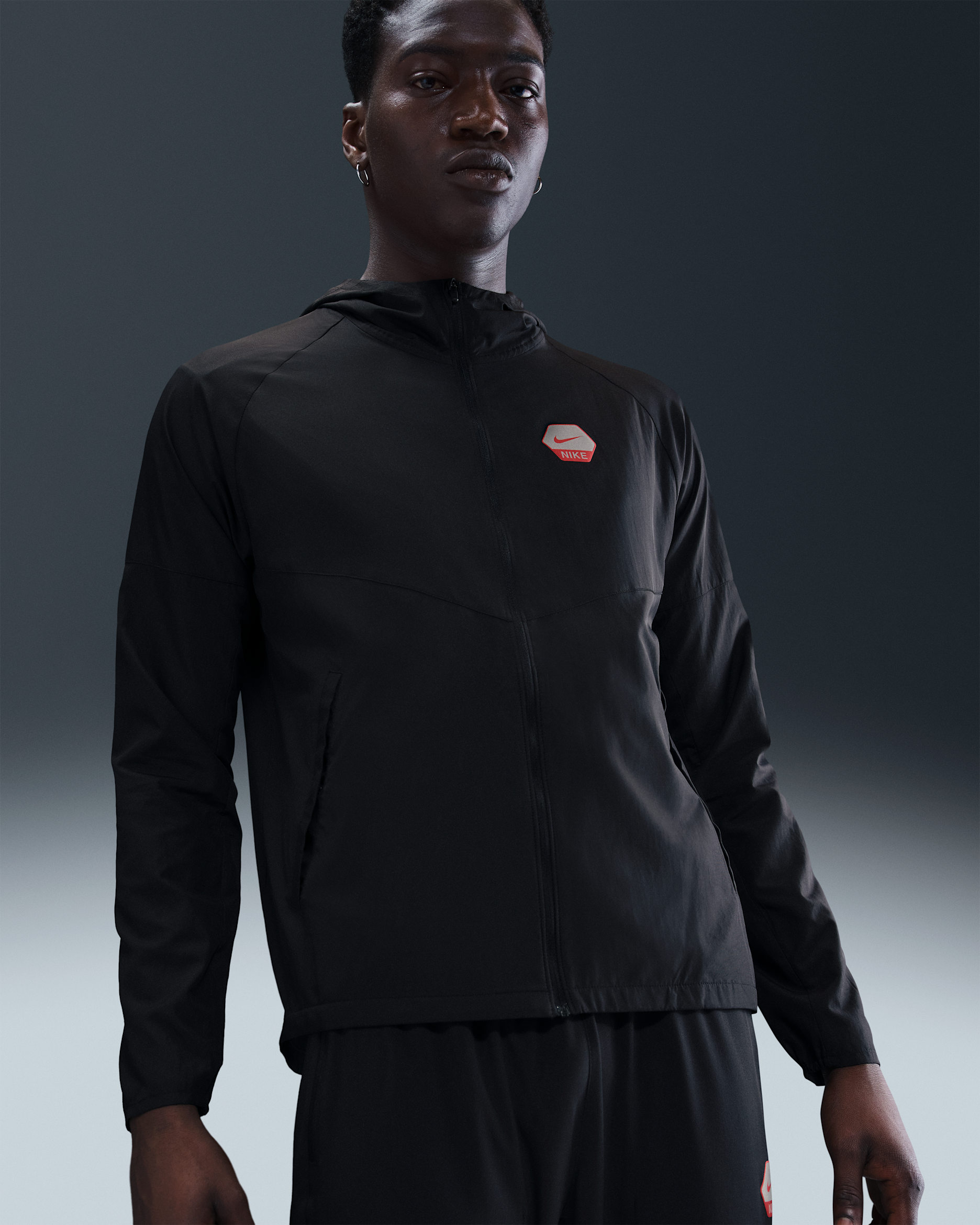 Casaco de running Nike Sportswear City Side para homem - Preto/Preto