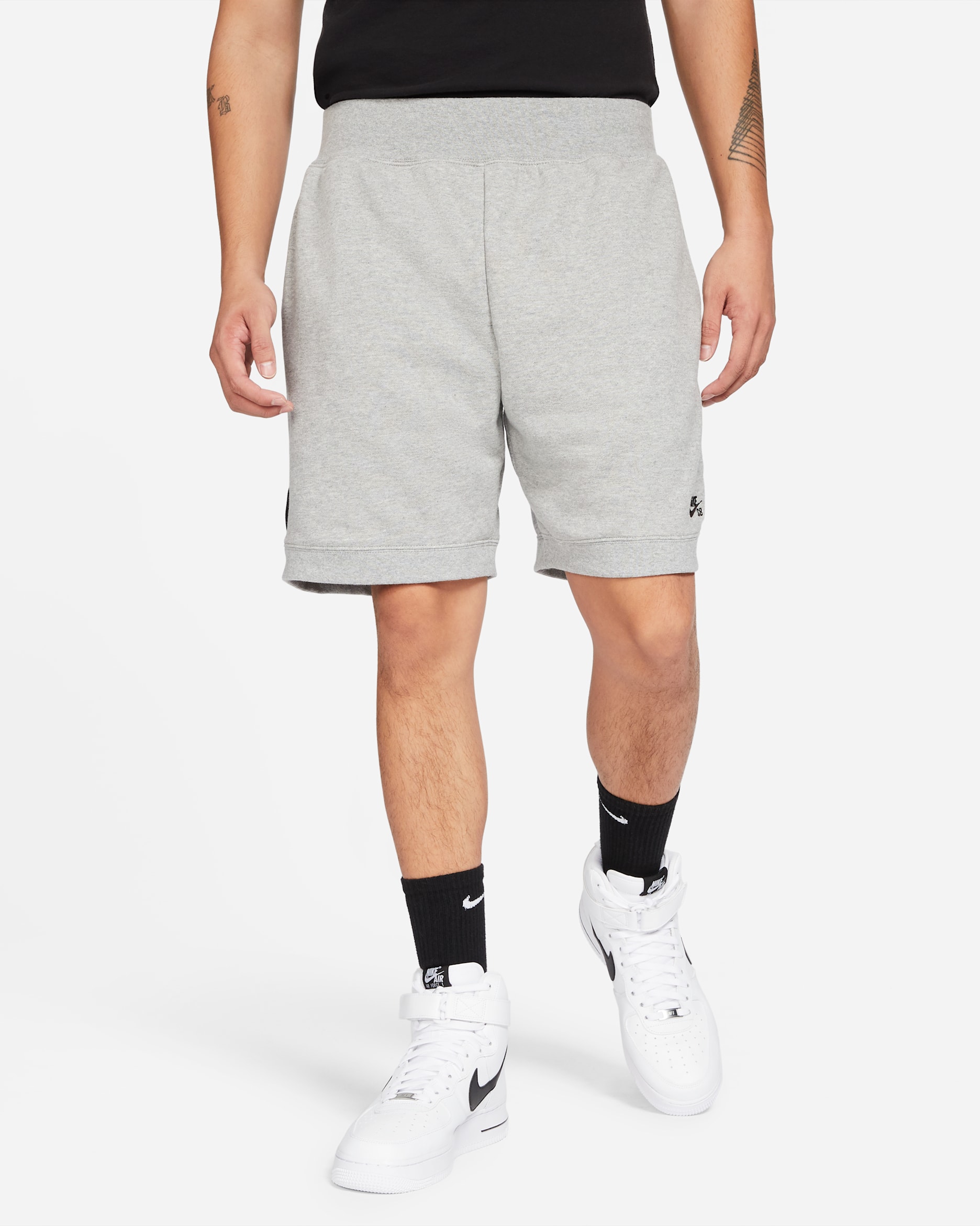 Nike SB Fleece Skate Shorts - Dark Grey Heather/Black/Black