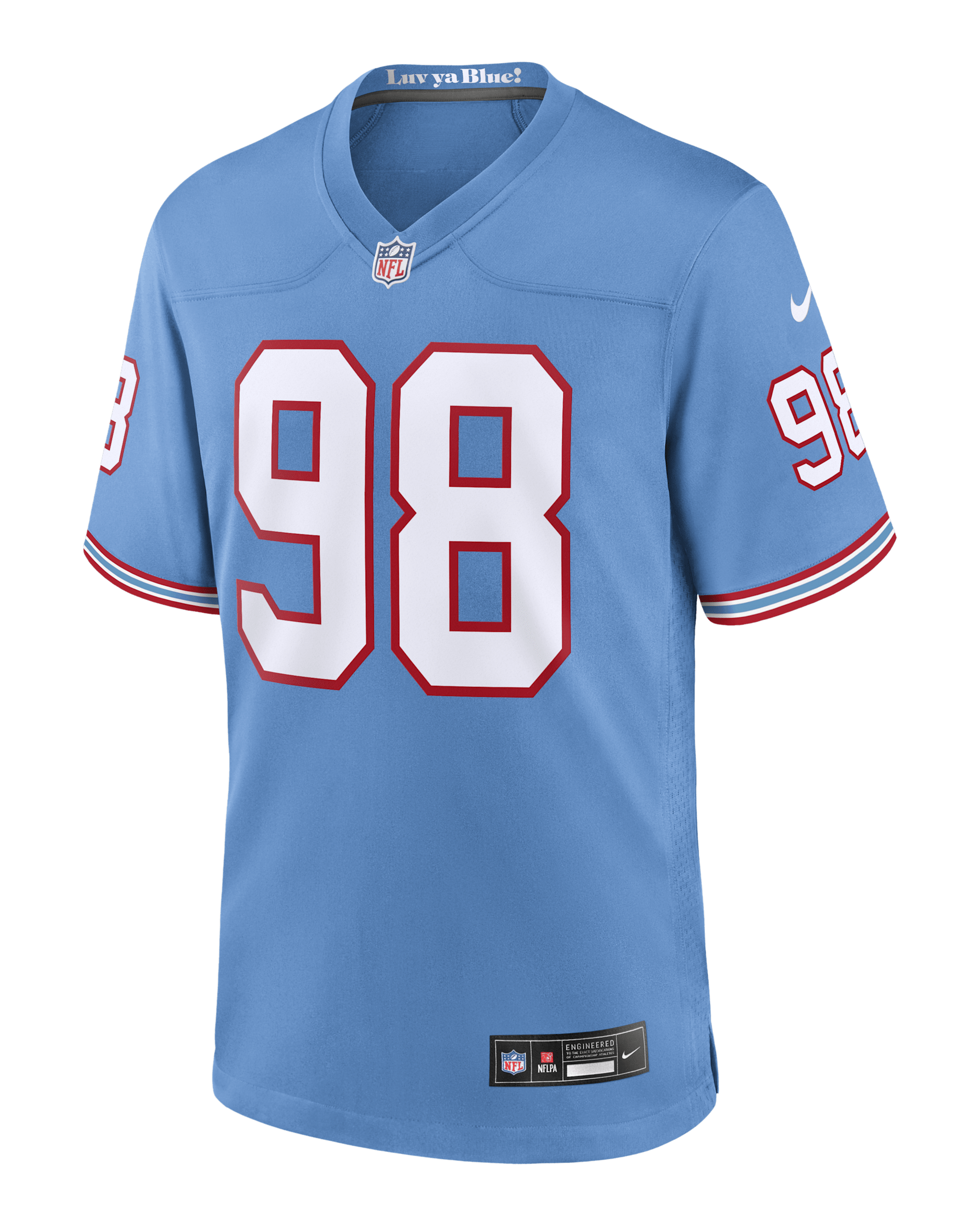Jeffery Simmons Tennessee Titans Men's Nike NFL Game Football Jersey - Light Blue