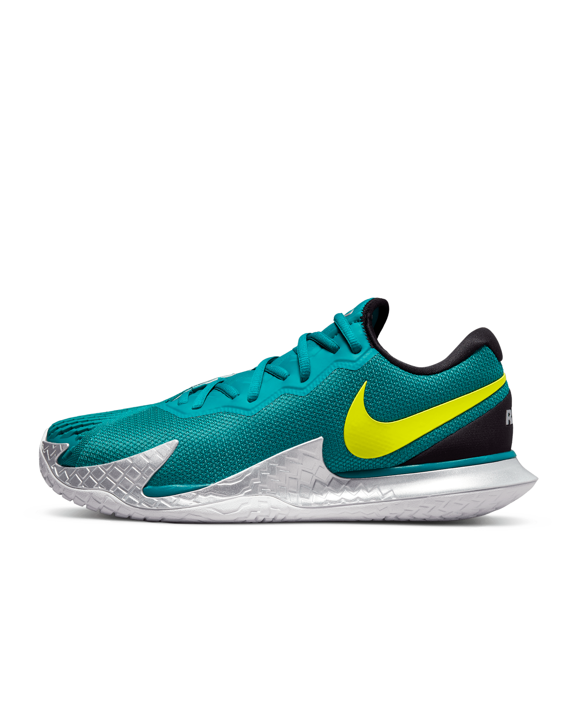 NikeCourt Zoom Vapor Cage 4 Rafa Men’s Hard Court Tennis Shoes - Bright Spruce/Black/White/Atomic Green