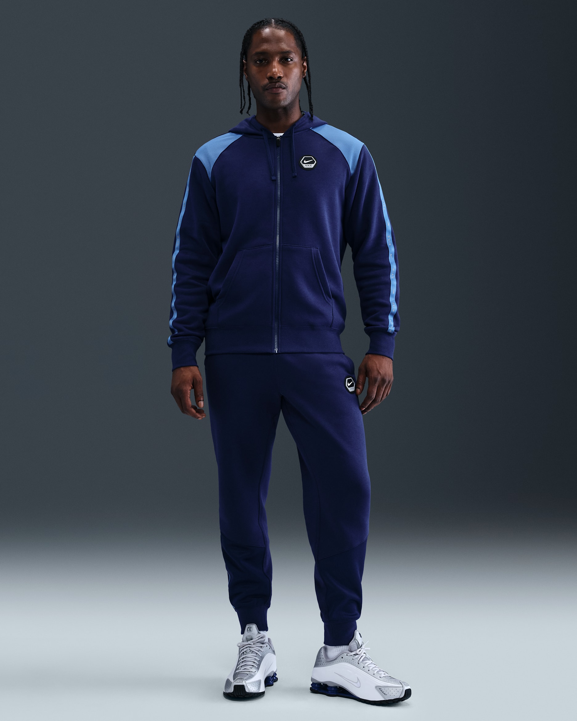 Nike Sportswear City Side Men's Fleece Joggers - Blue Void/Star Blue
