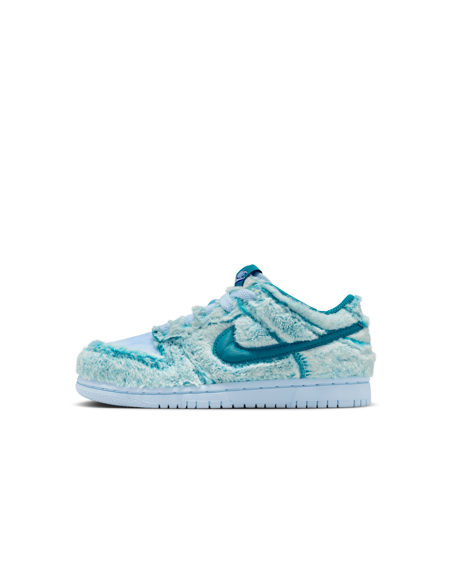 Tenis para niños de preescolar Nike Dunk Low - Azul celestino/Blanco/Verde abismo