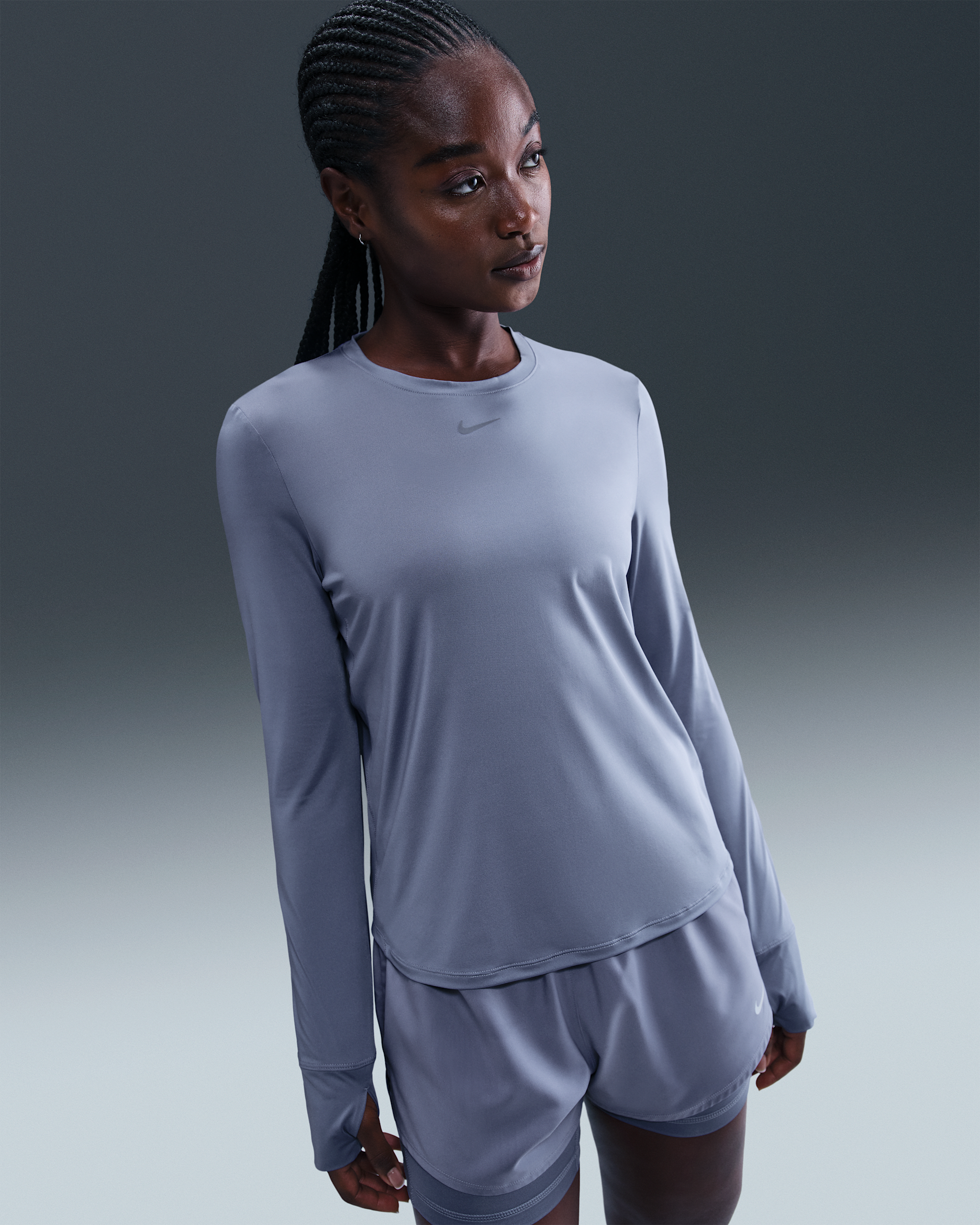 Nike One Classic Women's Dri-FIT Long-Sleeve Top - World Indigo