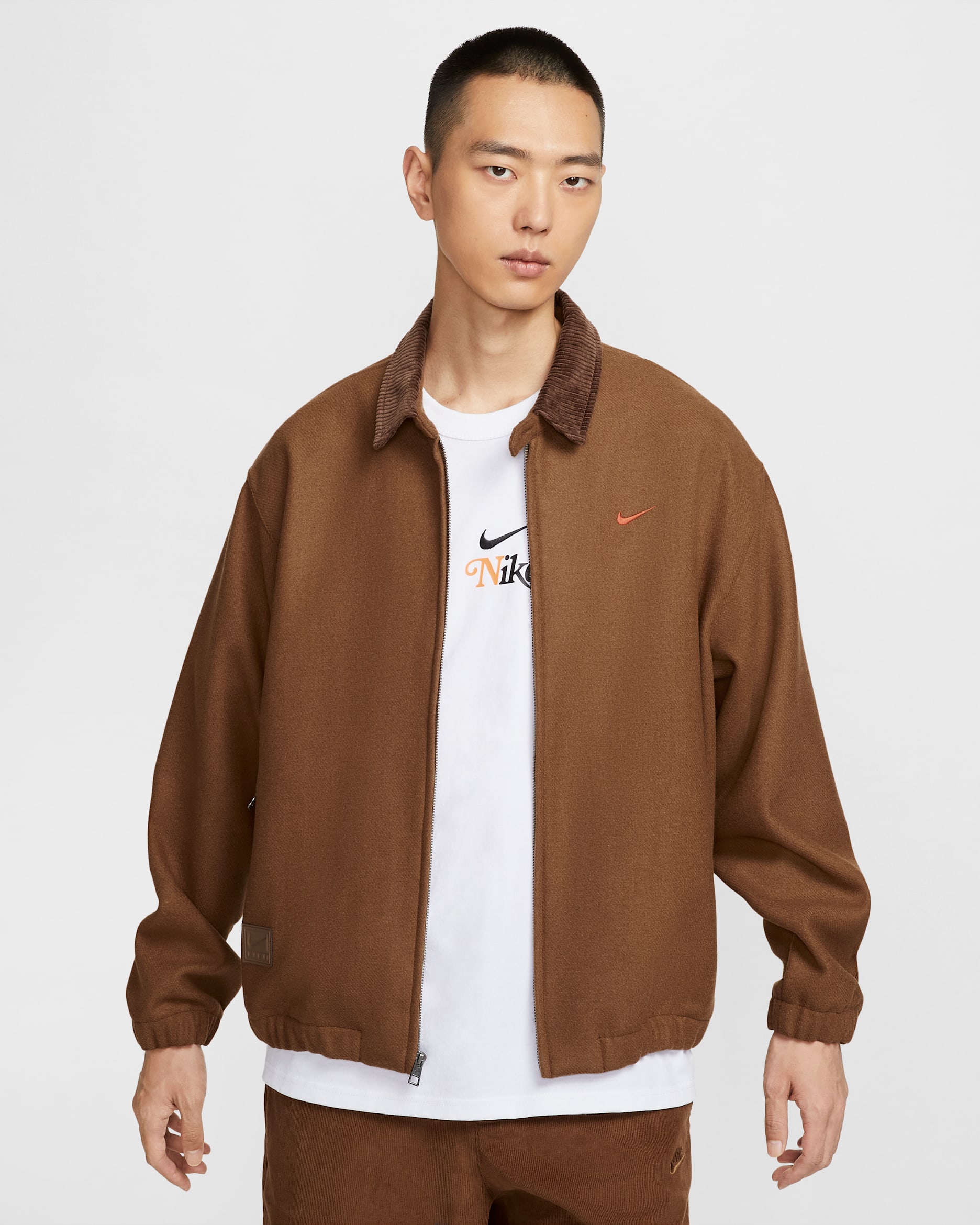 ナイキ ウーブン ツイル プレミアム ジャケット - ライトブリティッシュタン