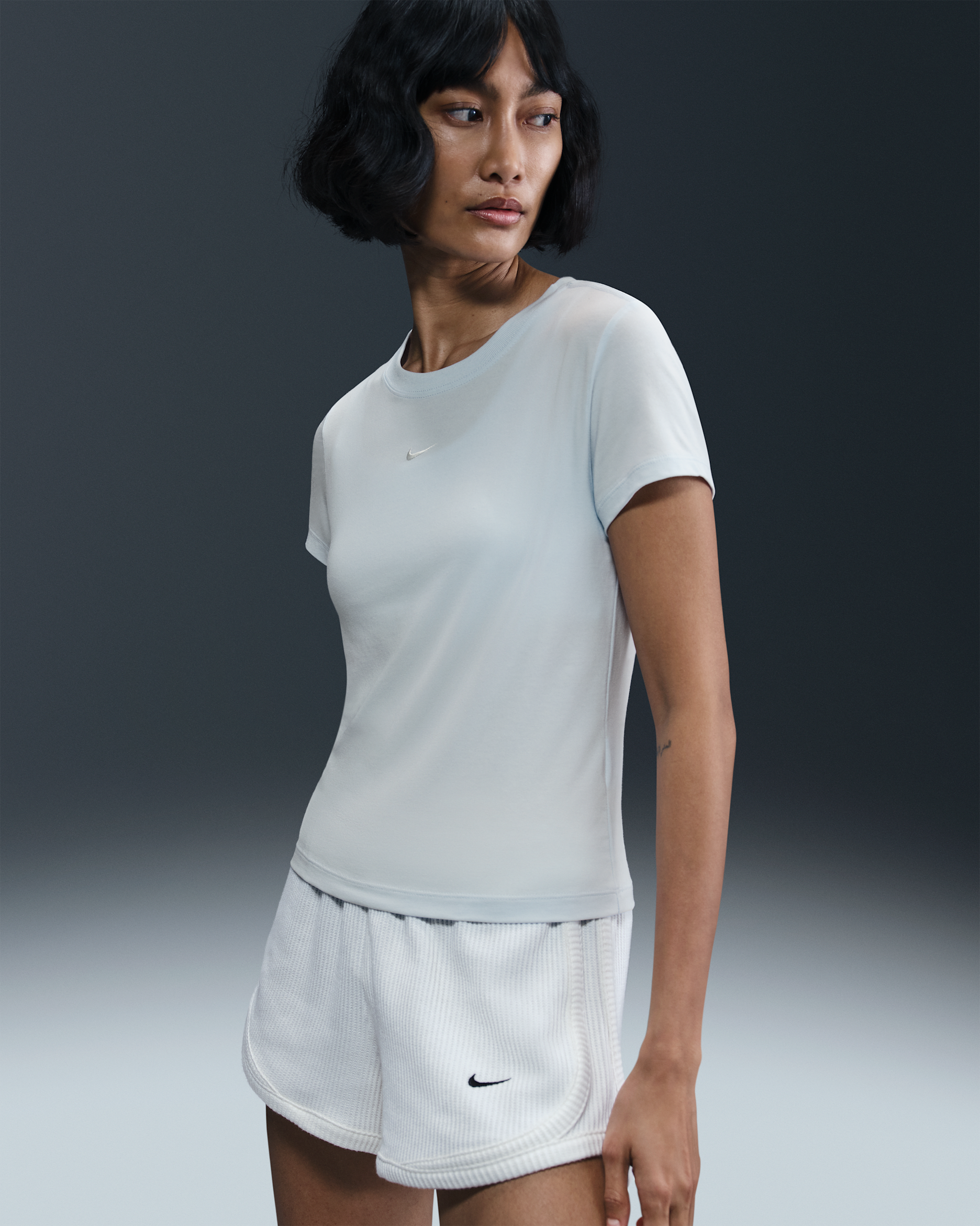 Nike Sportswear Chill Knit Women's T-Shirt - Blue Tint/Sail