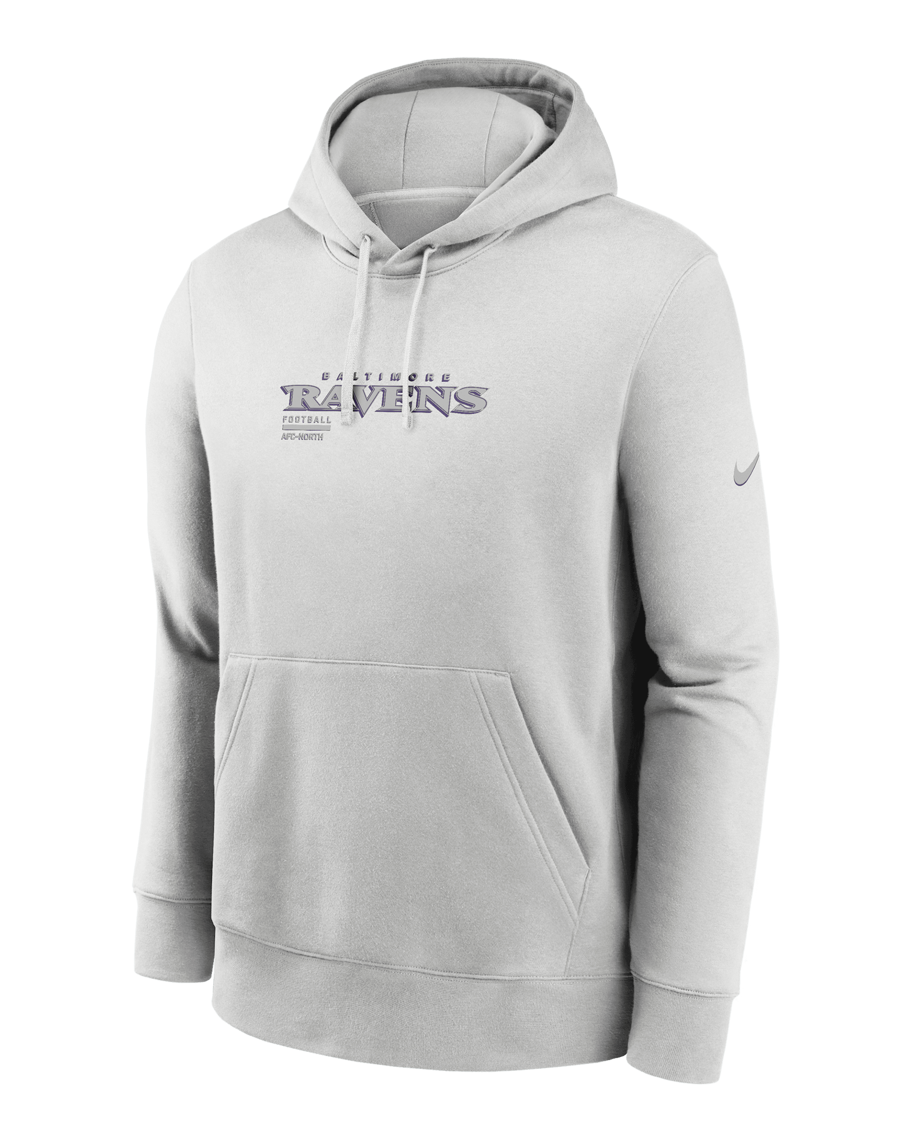 Baltimore Ravens Slot Receiver Club Men's Nike NFL Pullover Hoodie - Grey