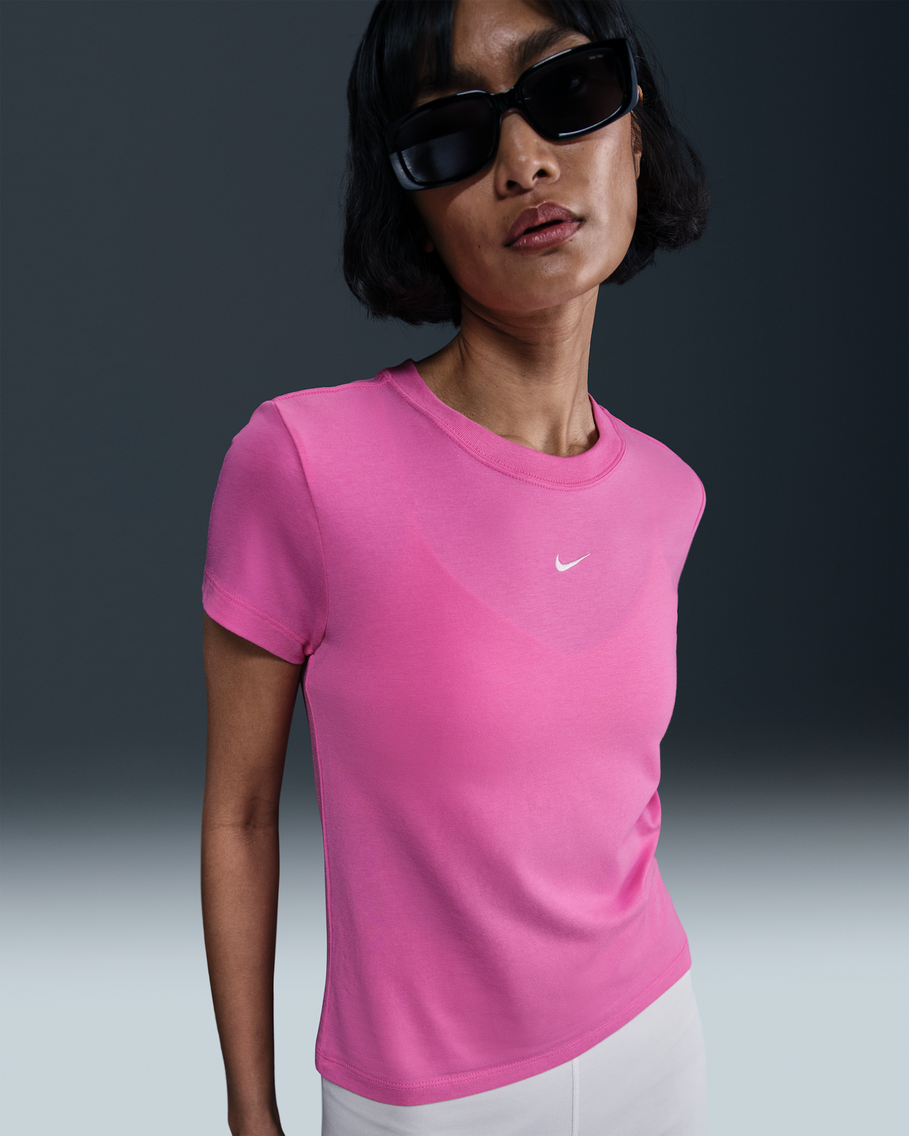 Nike Sportswear Chill Knit Women's T-Shirt - Playful Pink/Sail