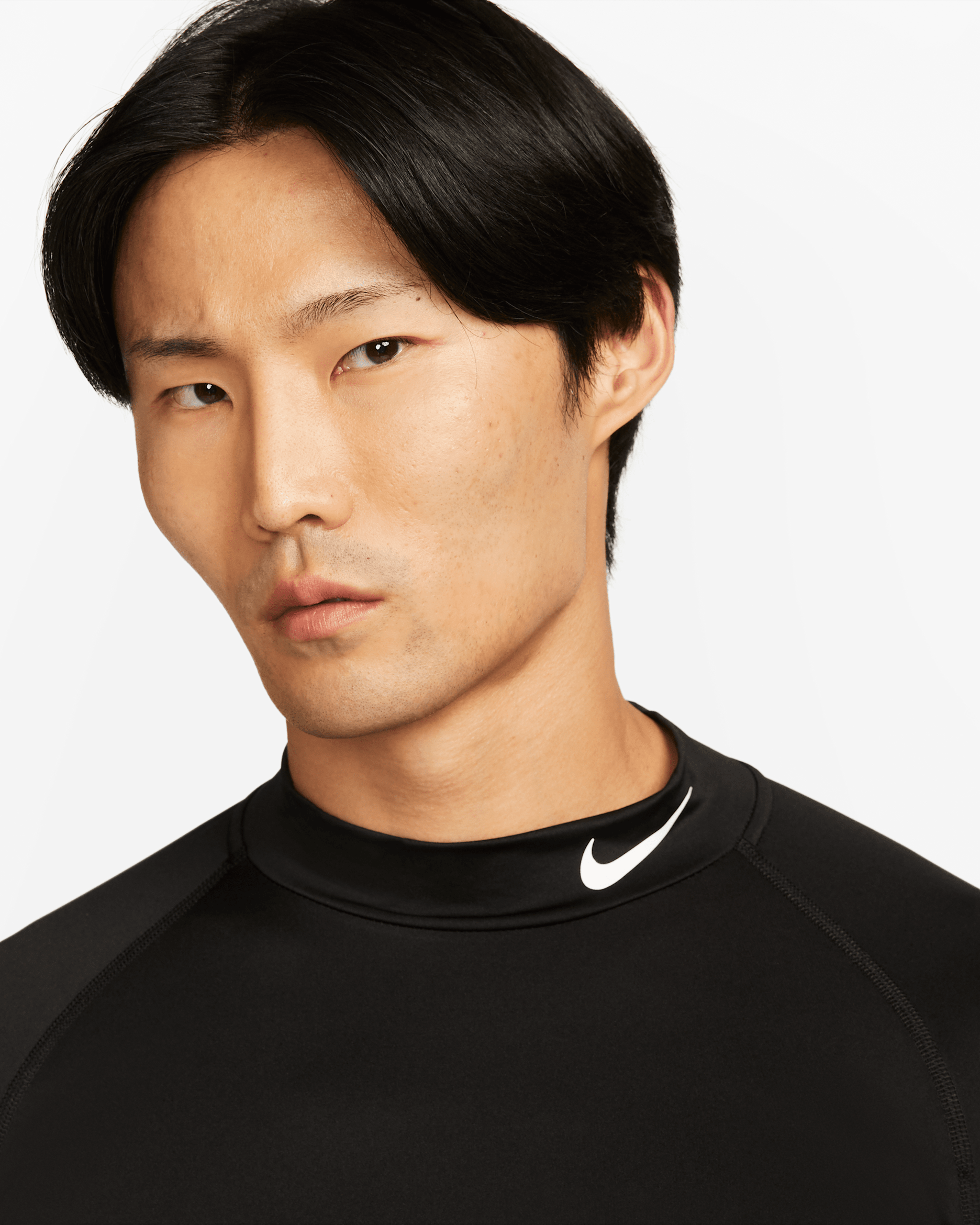 Nike Pro Men's Dri-FIT Fitness Mock-Neck Long-Sleeve Top
