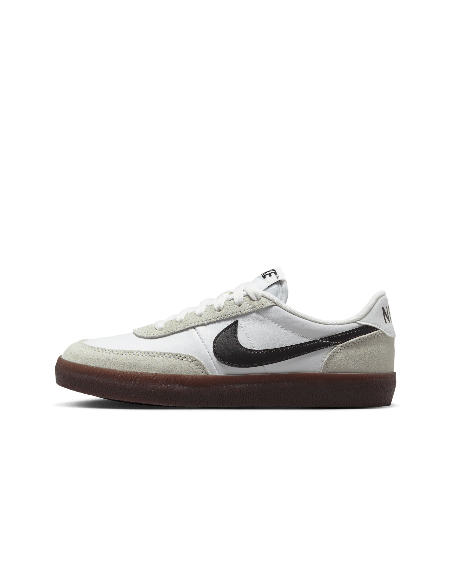 Tenis para niños grandes Nike Killshot 2 - Blanco/Plata claro/Marrón oscuro goma/Negro