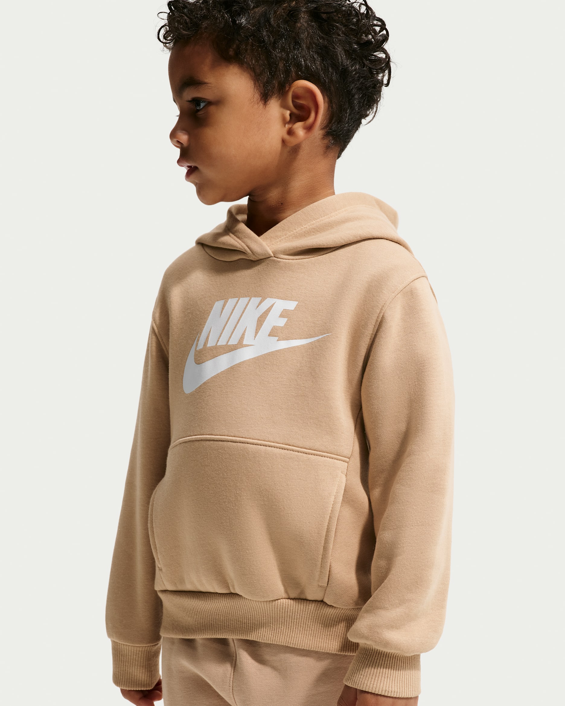 Nike Sportswear Club Fleece Pullover Toddler Hoodie - Brown