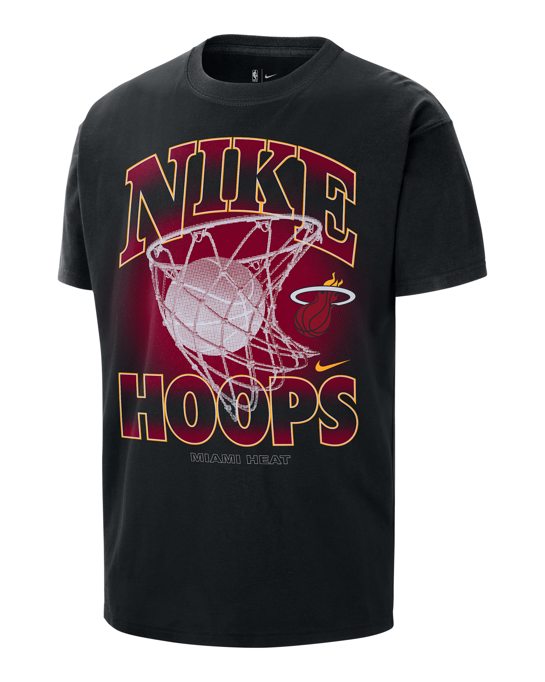 Miami Heat Courtside Men's Nike NBA Max90 T-Shirt - Black