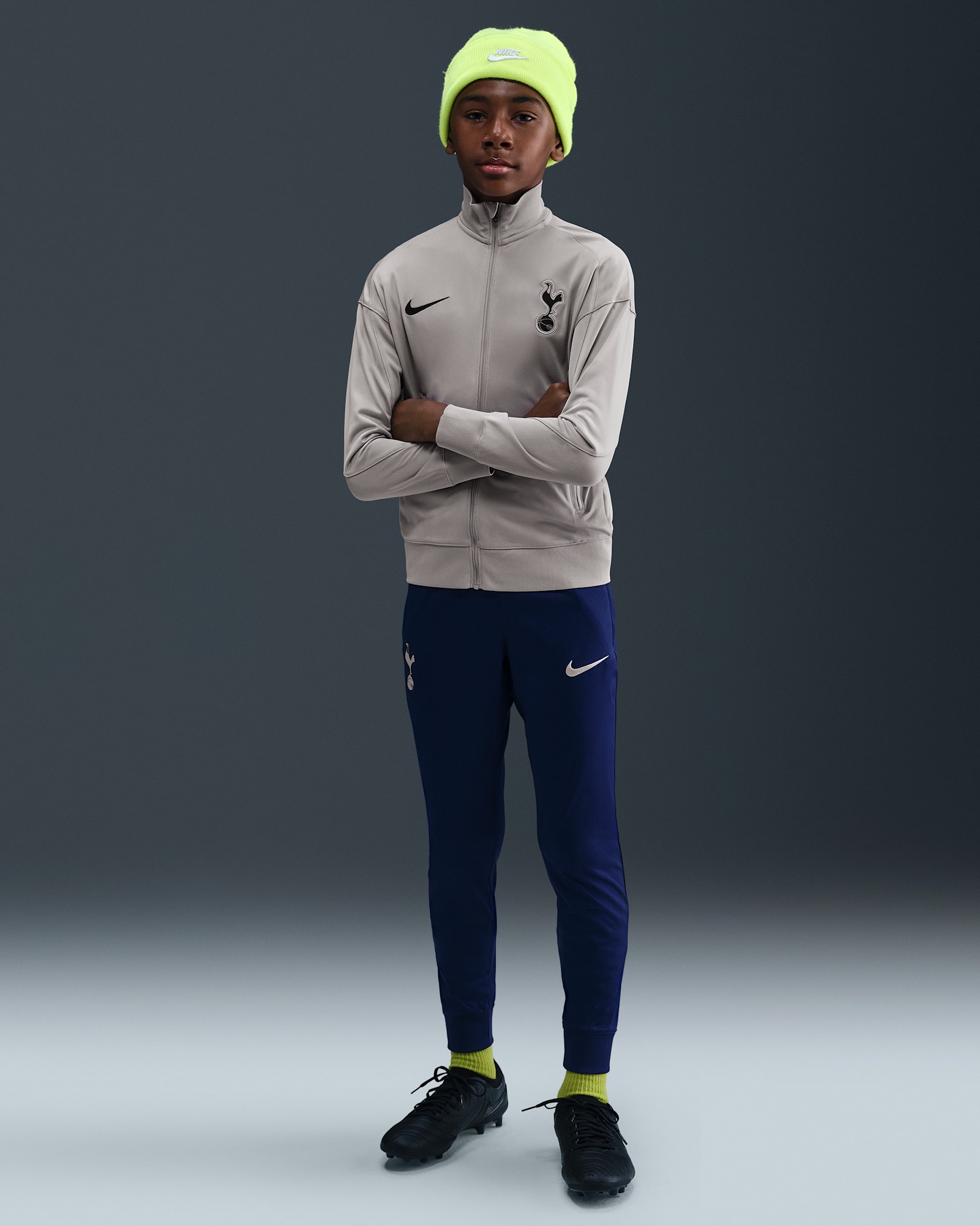 Tottenham Hotspur Strike Older Kids' Nike Dri-FIT Football Knit Tracksuit - Light Iron Ore/Binary Blue/Binary Blue