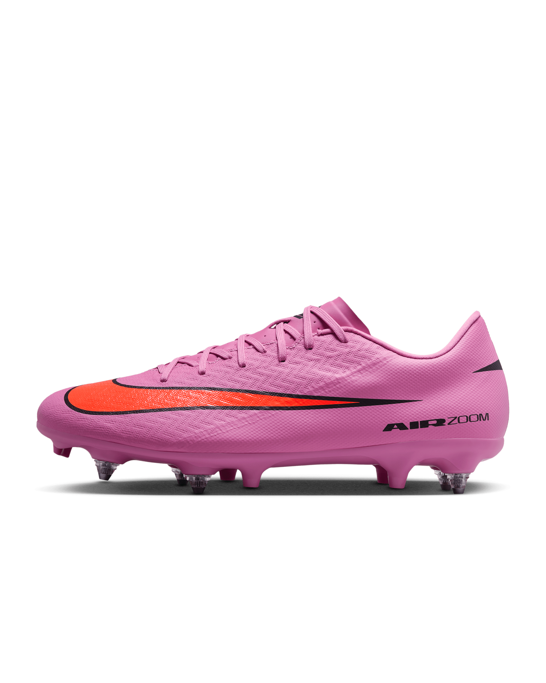 Nike Mercurial Vapor 16 Academy Botas de fútbol de perfil bajo para terreno blando - Magic Flamingo/Total Crimson/Negro