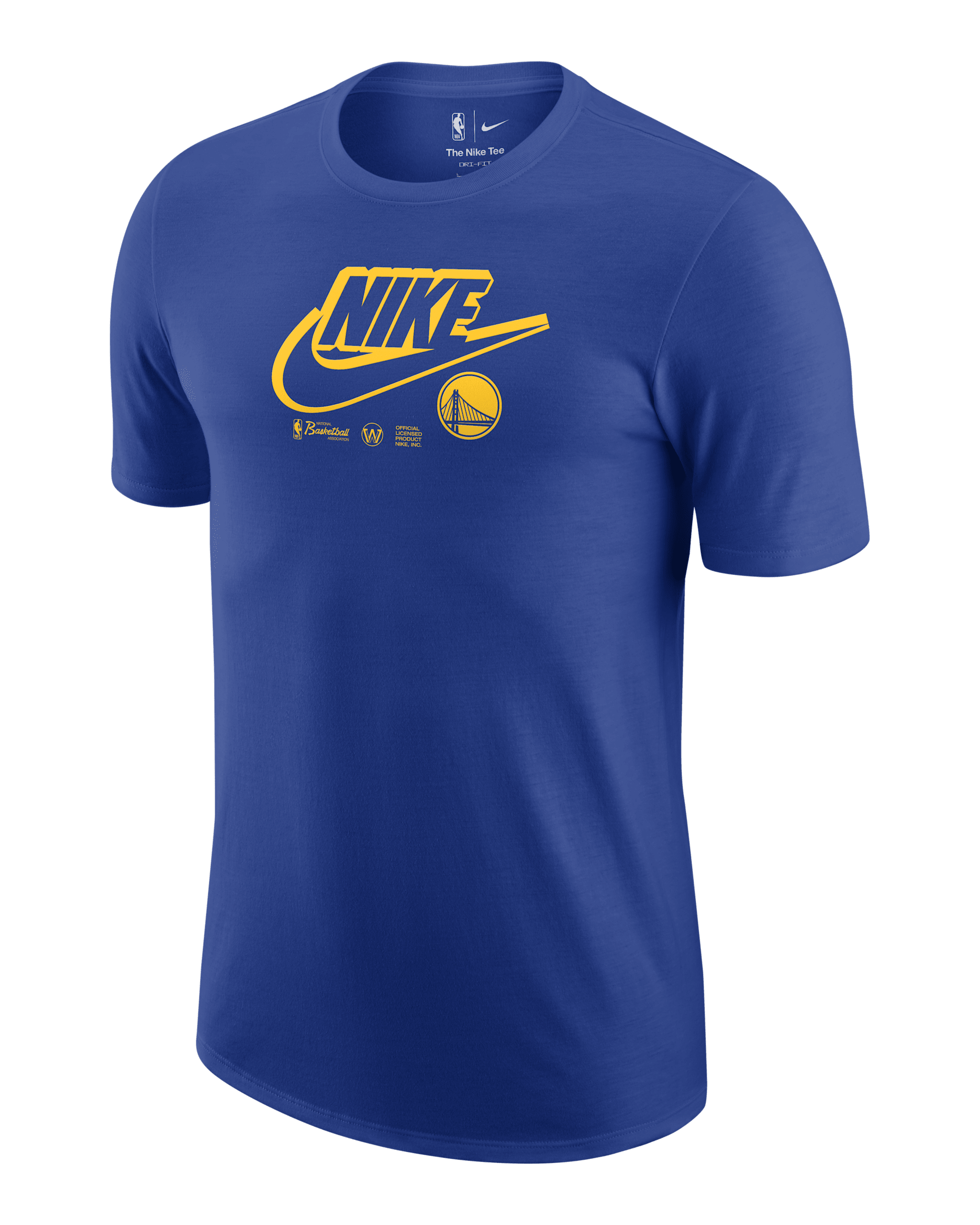 Golden State Warriors Logo Men's Nike Dri-FIT NBA T-Shirt - Rush Blue
