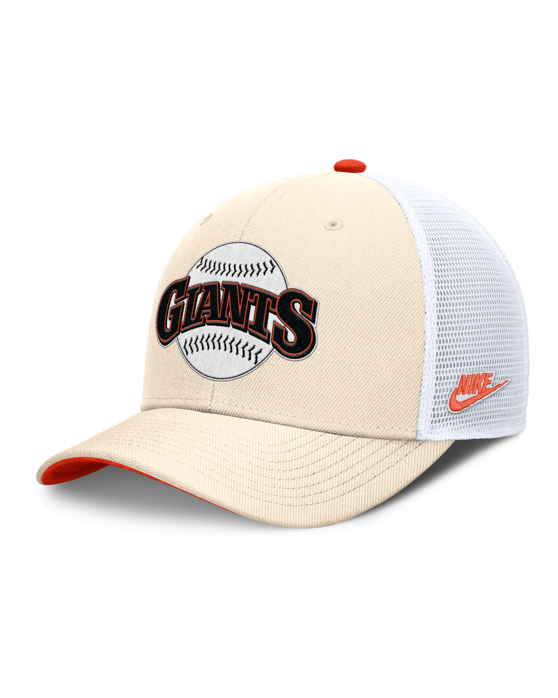 San Francisco Giants Cooperstown Rise Men's Nike Dri-FIT MLB Trucker Adjustable Hat - Natural