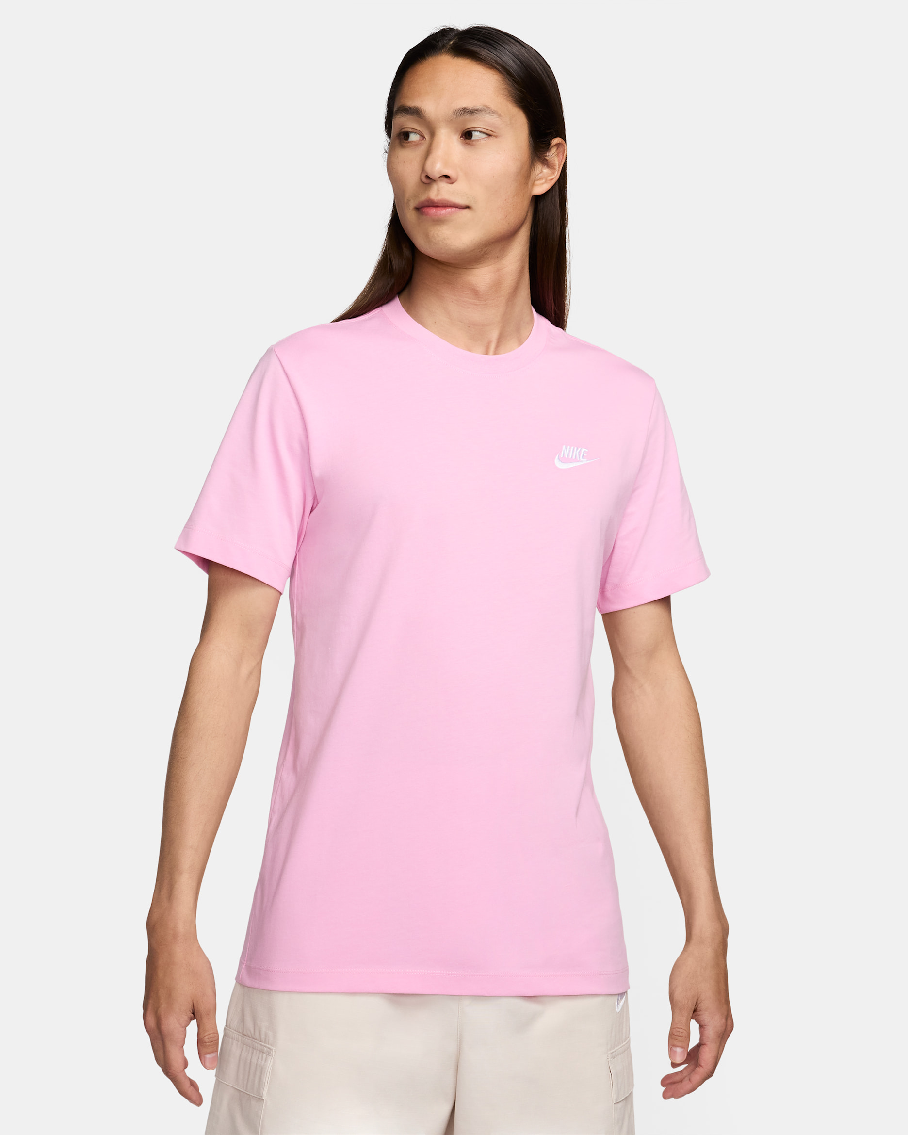 Nike Sportswear Club Men's T-Shirt - Pink Rise