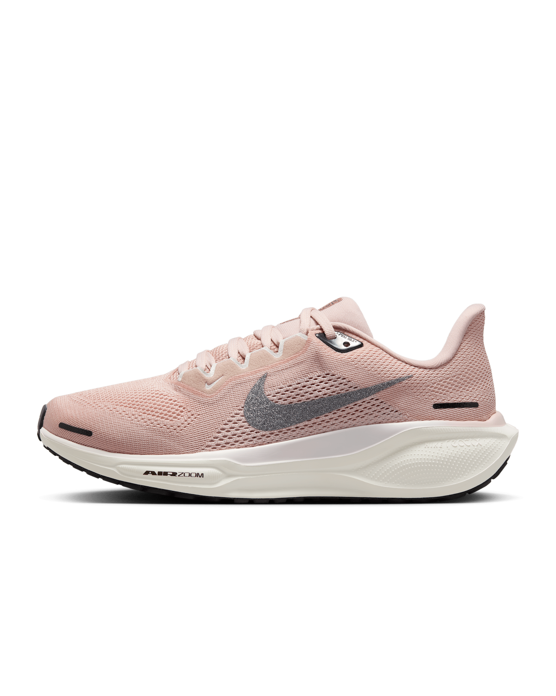 Tenis de correr en pavimento con detalles color metalizado para mujer Nike Pegasus 41 PRM - Rosa Oxford/Rosa suave claro/Marfil pálido/Antracita