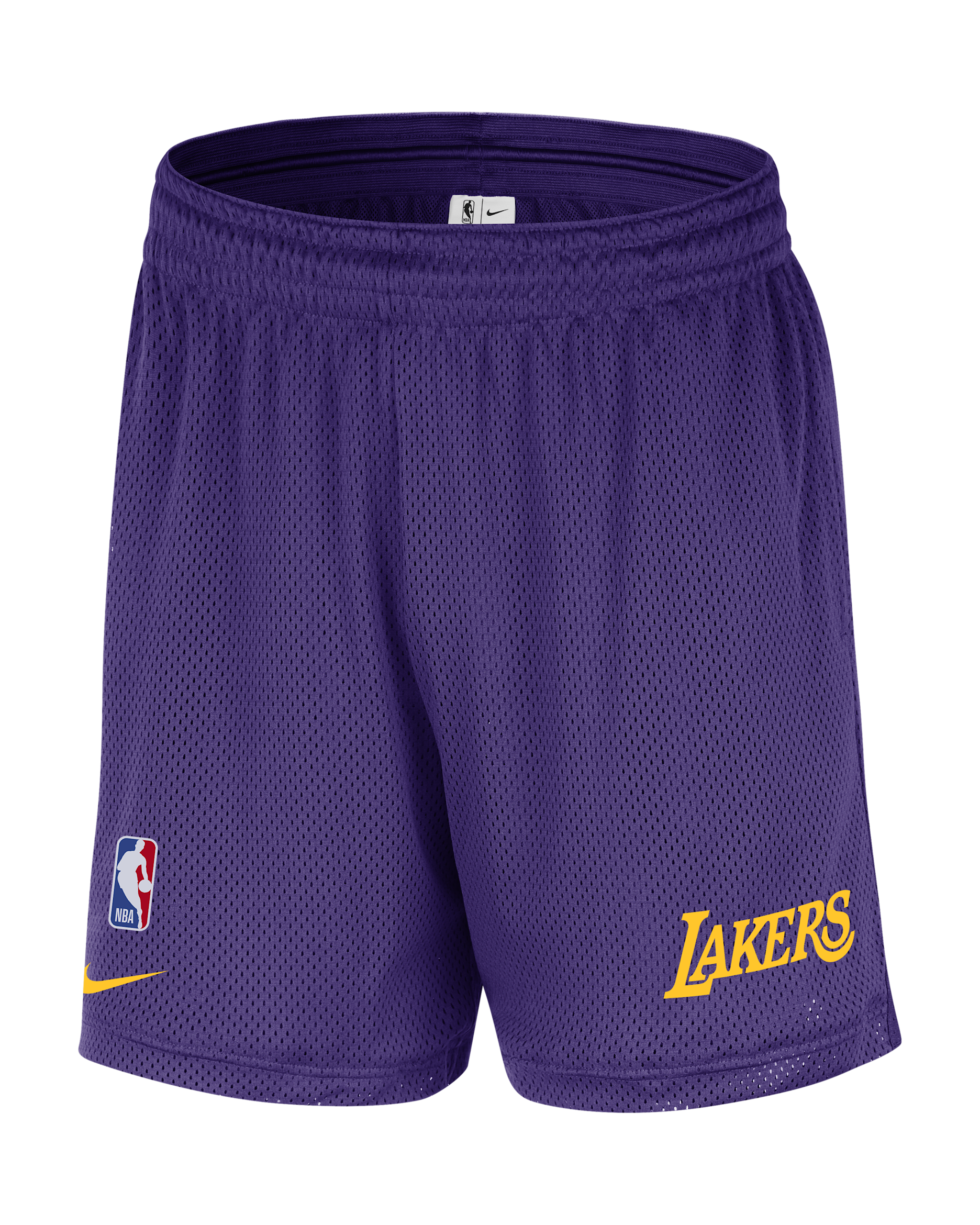 Shorts de malla Nike de la NBA para hombre Los Angeles Lakers - Morado campo