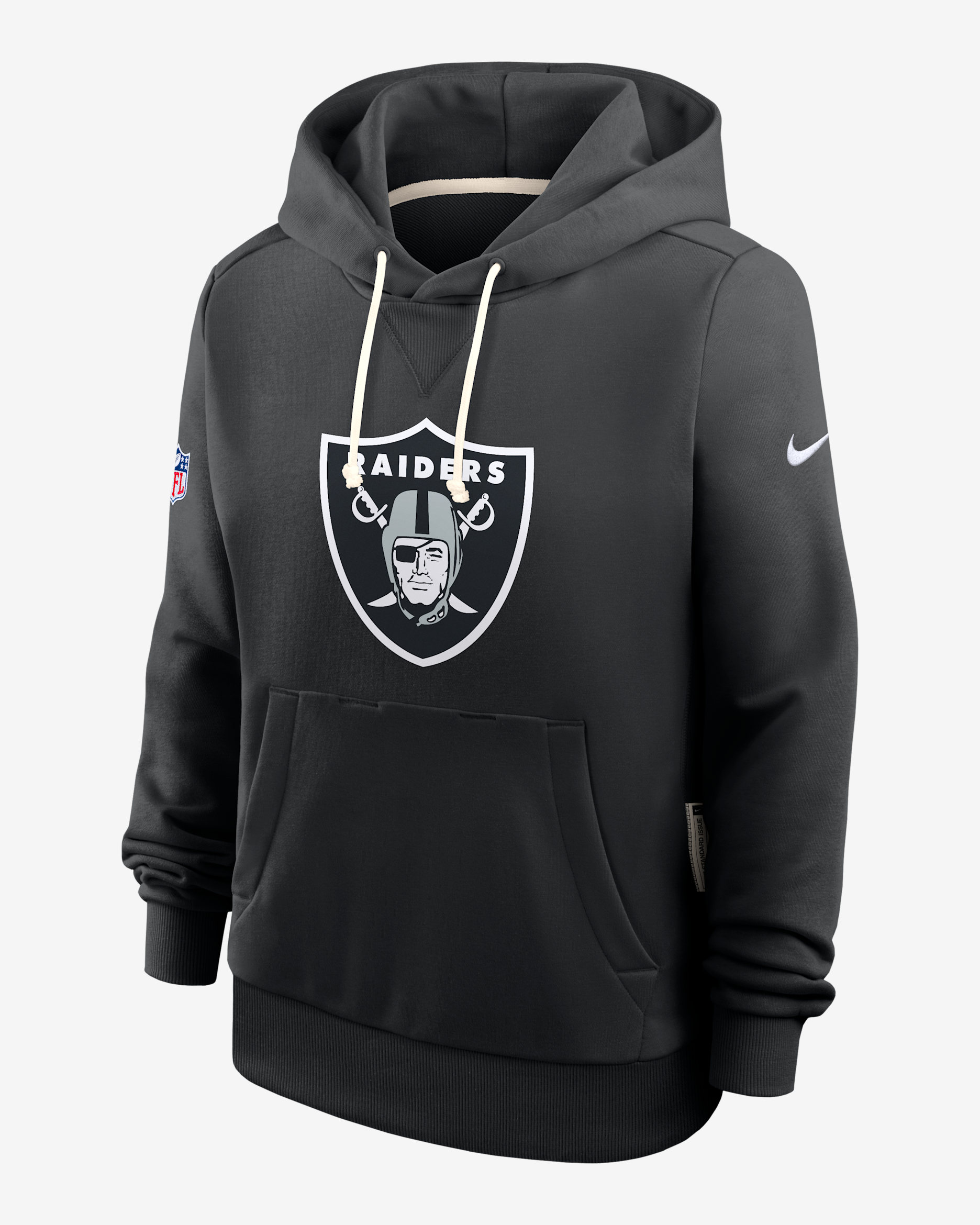 Las Vegas Raiders Sideline Women's Nike Dri-FIT NFL Pullover Hoodie - Black