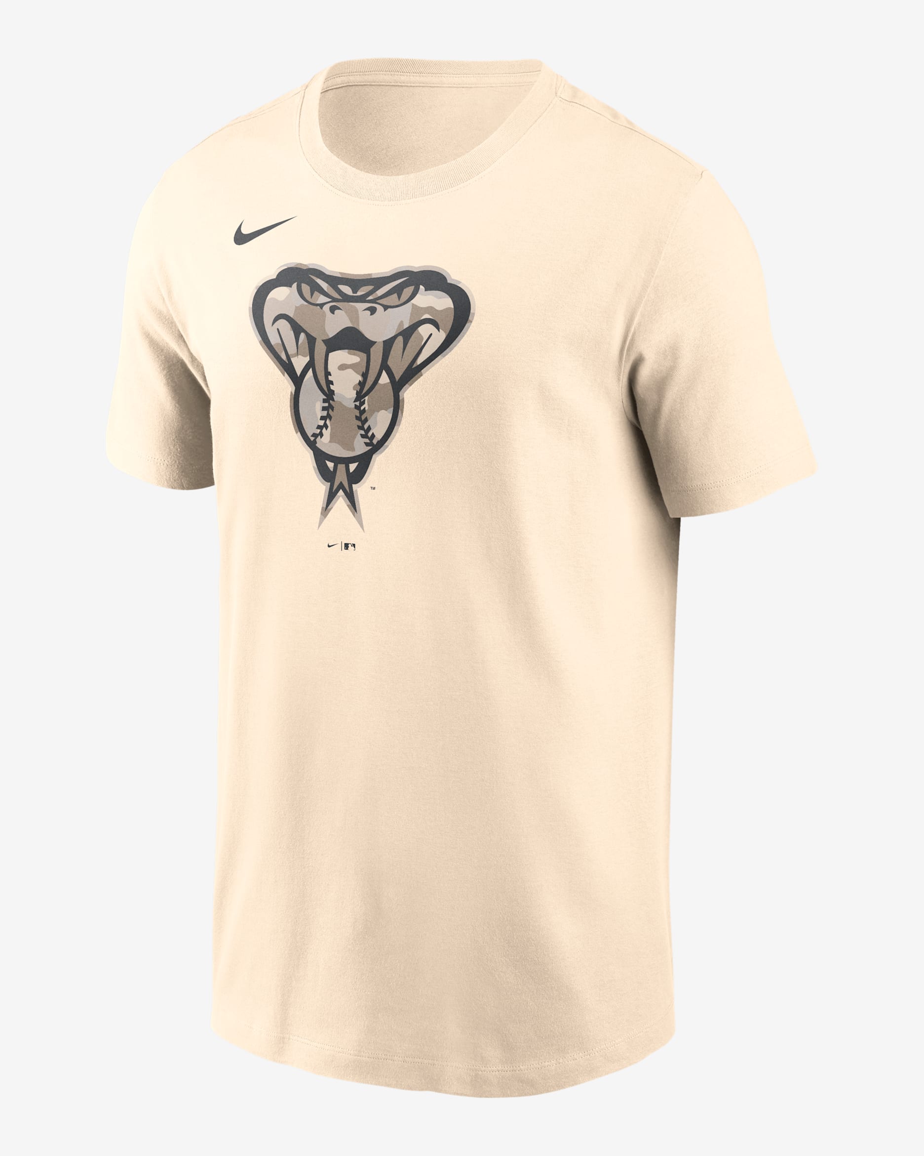 Arizona Diamondbacks Camo Men's Nike MLB T-Shirt - Cream