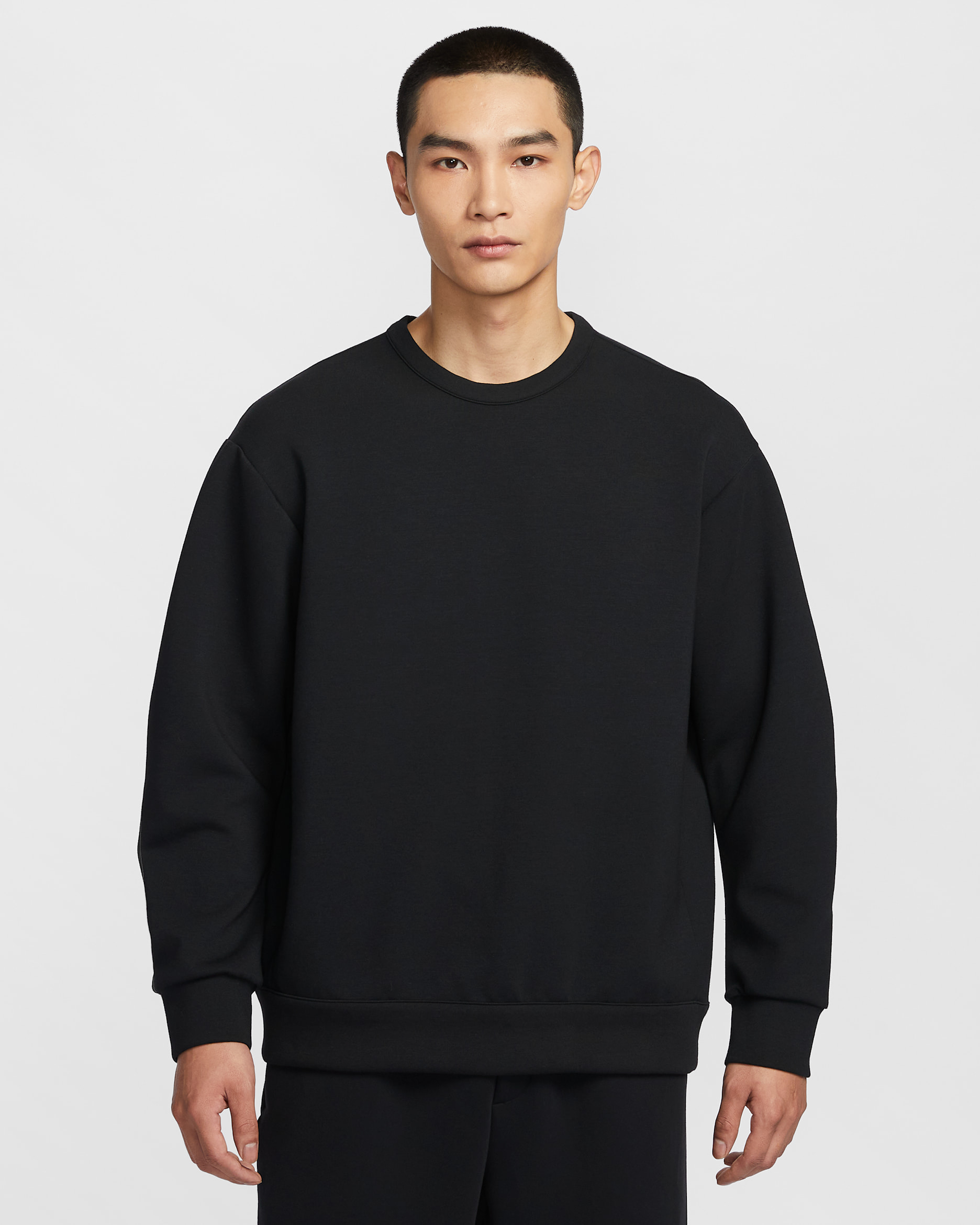 Nike 24.7 ImpossiblySoft Men's Dri-FIT Crew - Black/Dark Smoke Grey