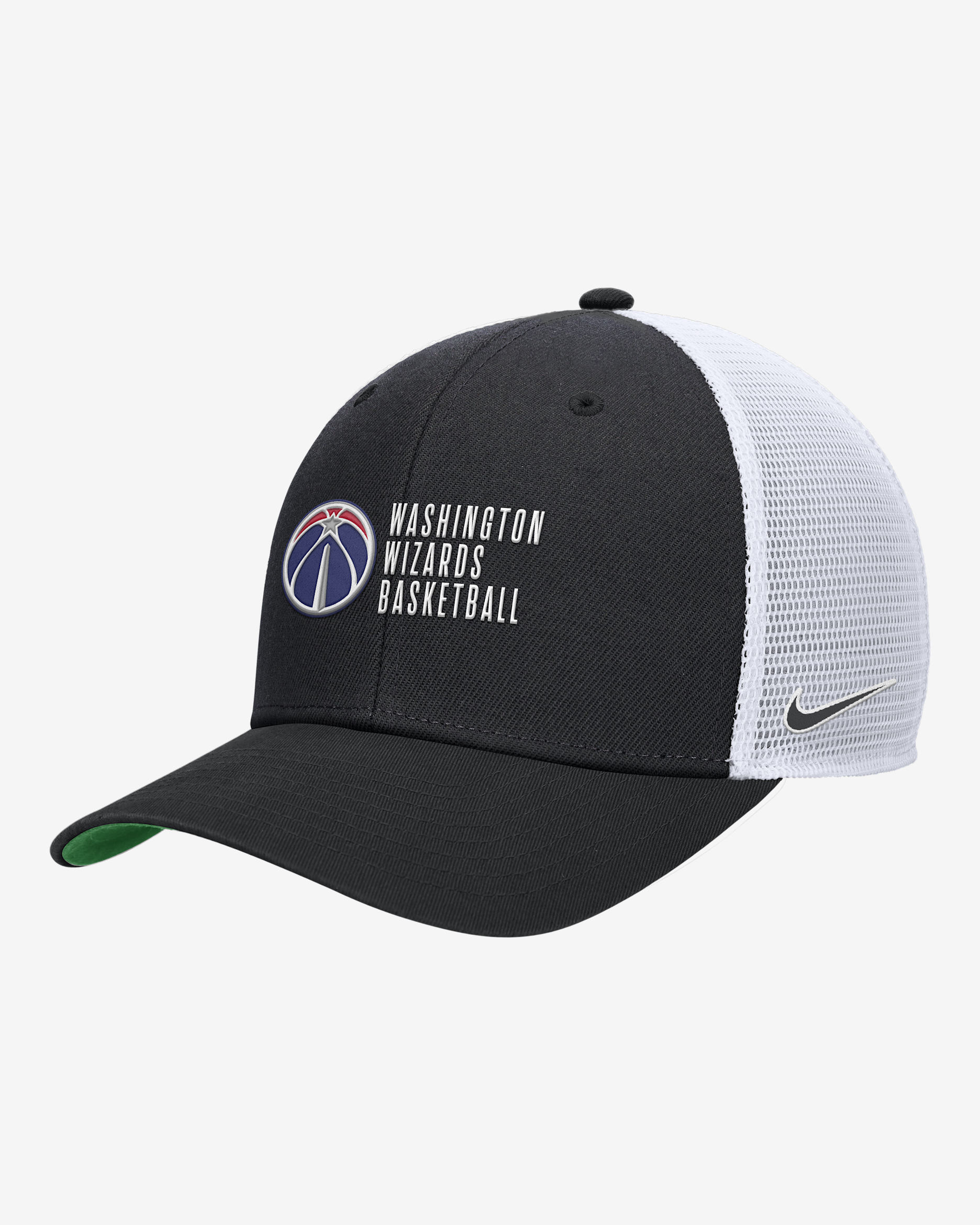 Washington Wizards 2024/25 Rise Icon Edition Nike NBA Trucker Cap - Black