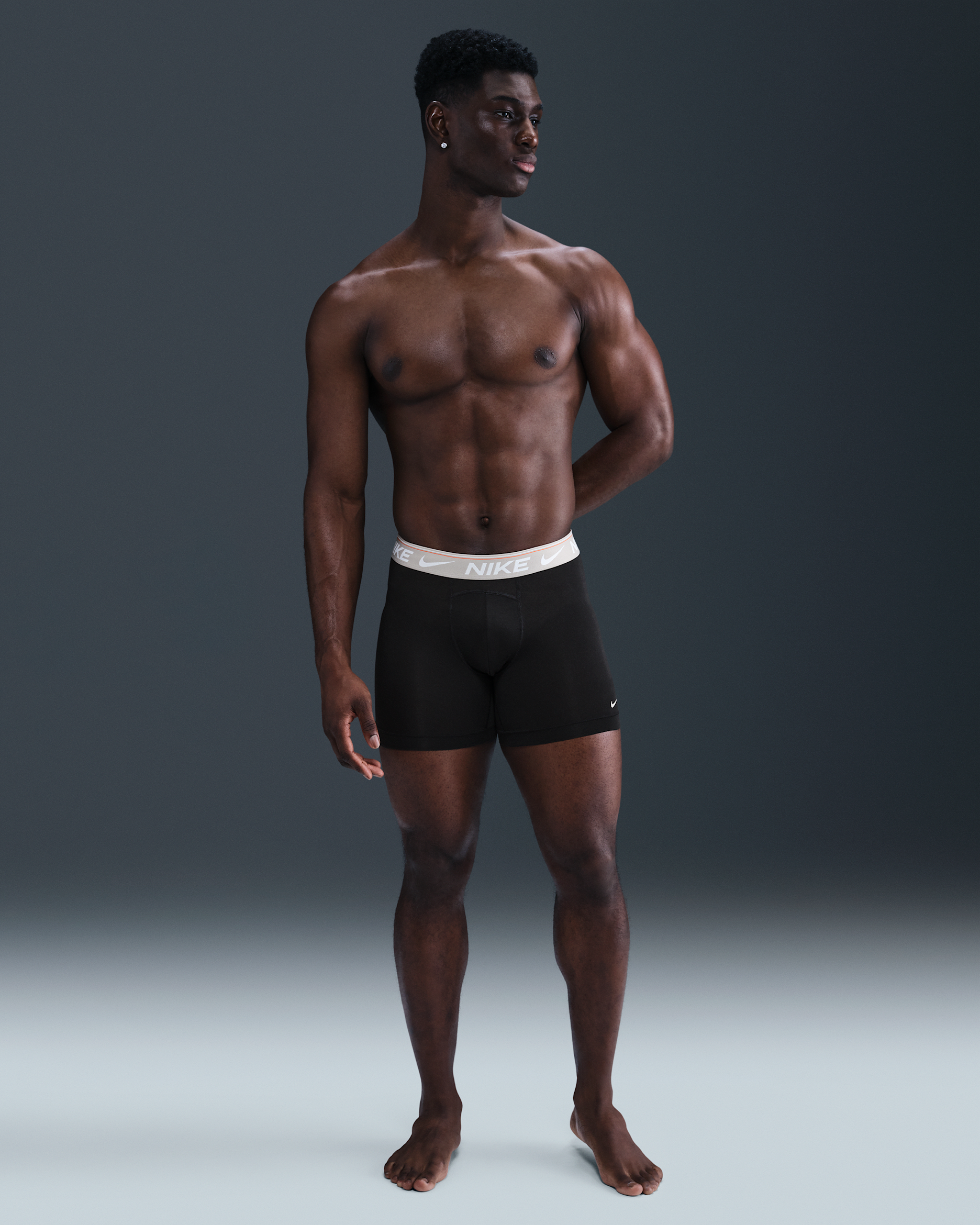 Nike Dri-FIT Ultra Comfort Men's Boxer Briefs (3-Pack) - Onyx