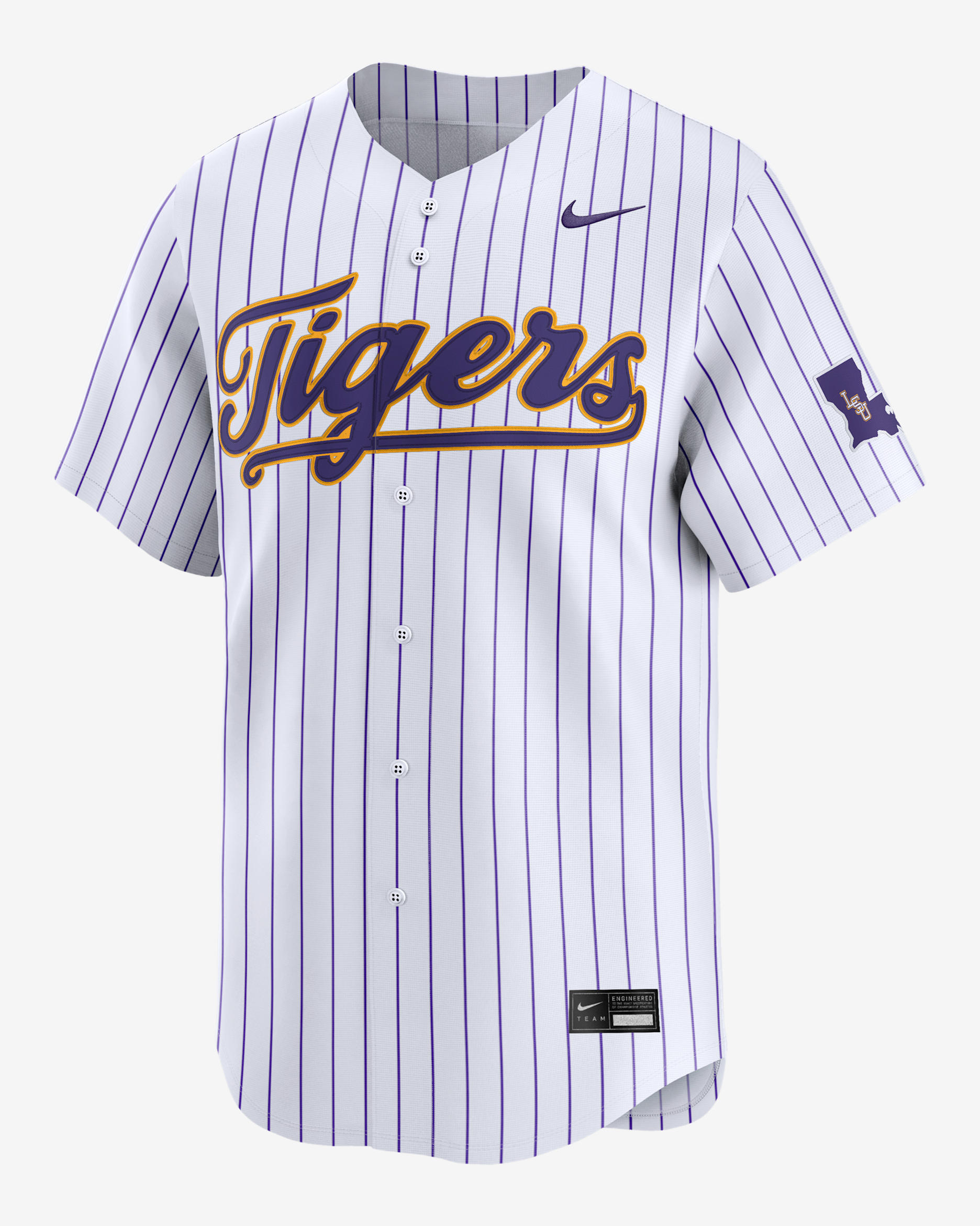 Jersey de béisbol universitario Nike Limited para hombre LSU Tigers - Blanco