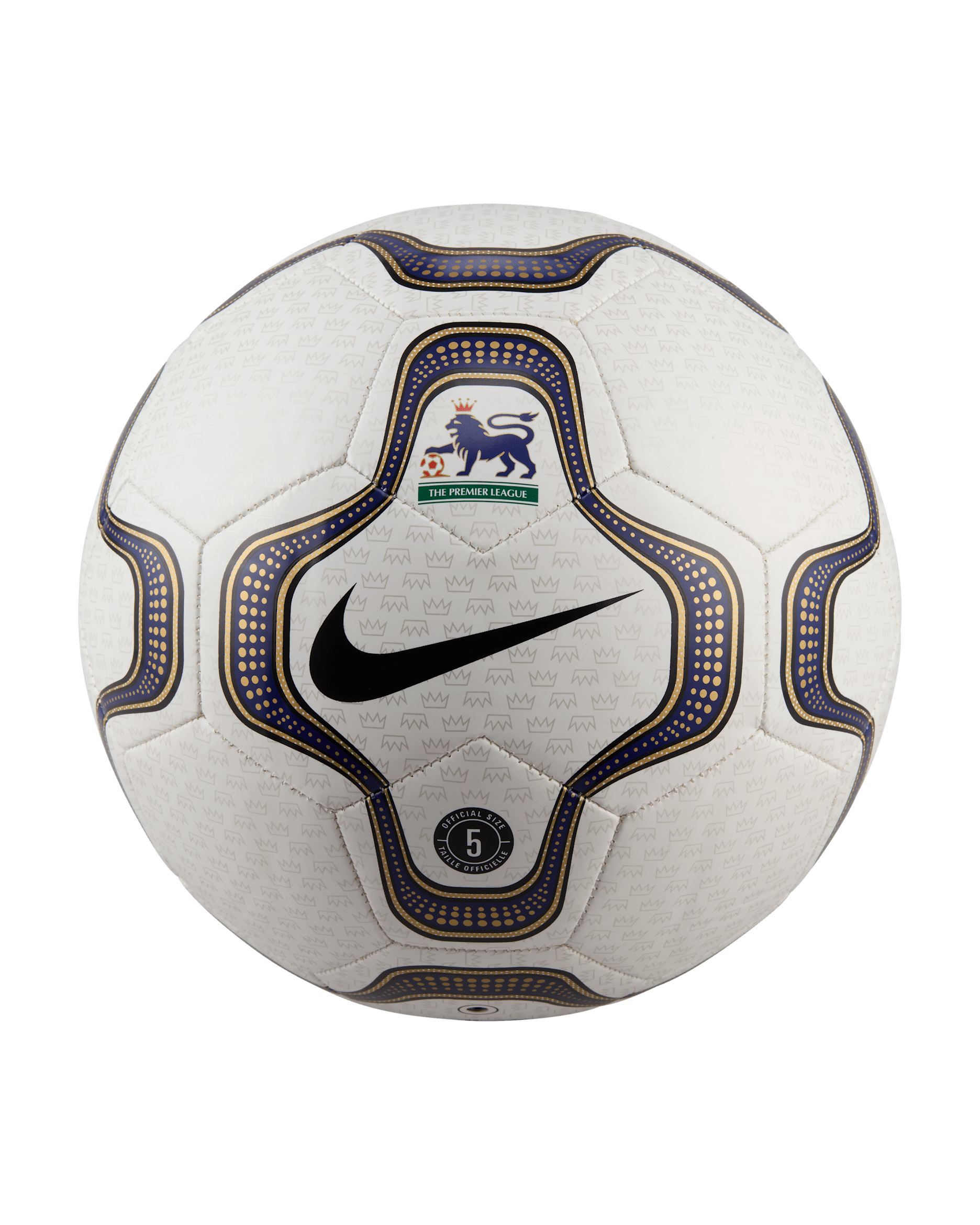 Balón de fútbol Nike Premier League Heritage Geo Merlin - Blanco/Azul/Oro/Negro