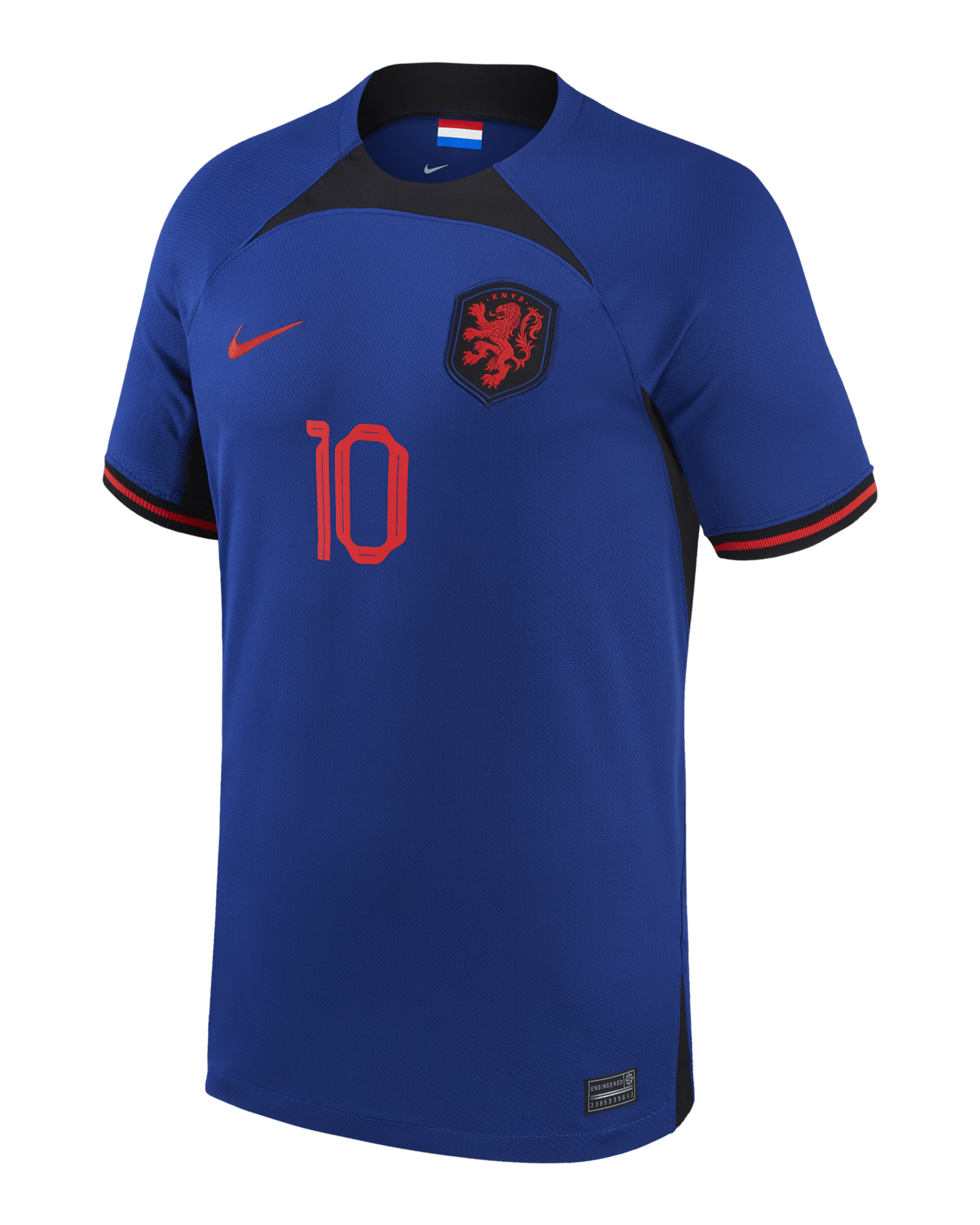 Jersey de fútbol Nike Dri-FIT de la selección nacional de los Países Bajos visitante 2022/23 Stadium (Memphis Depay) para niños talla grande - Royal