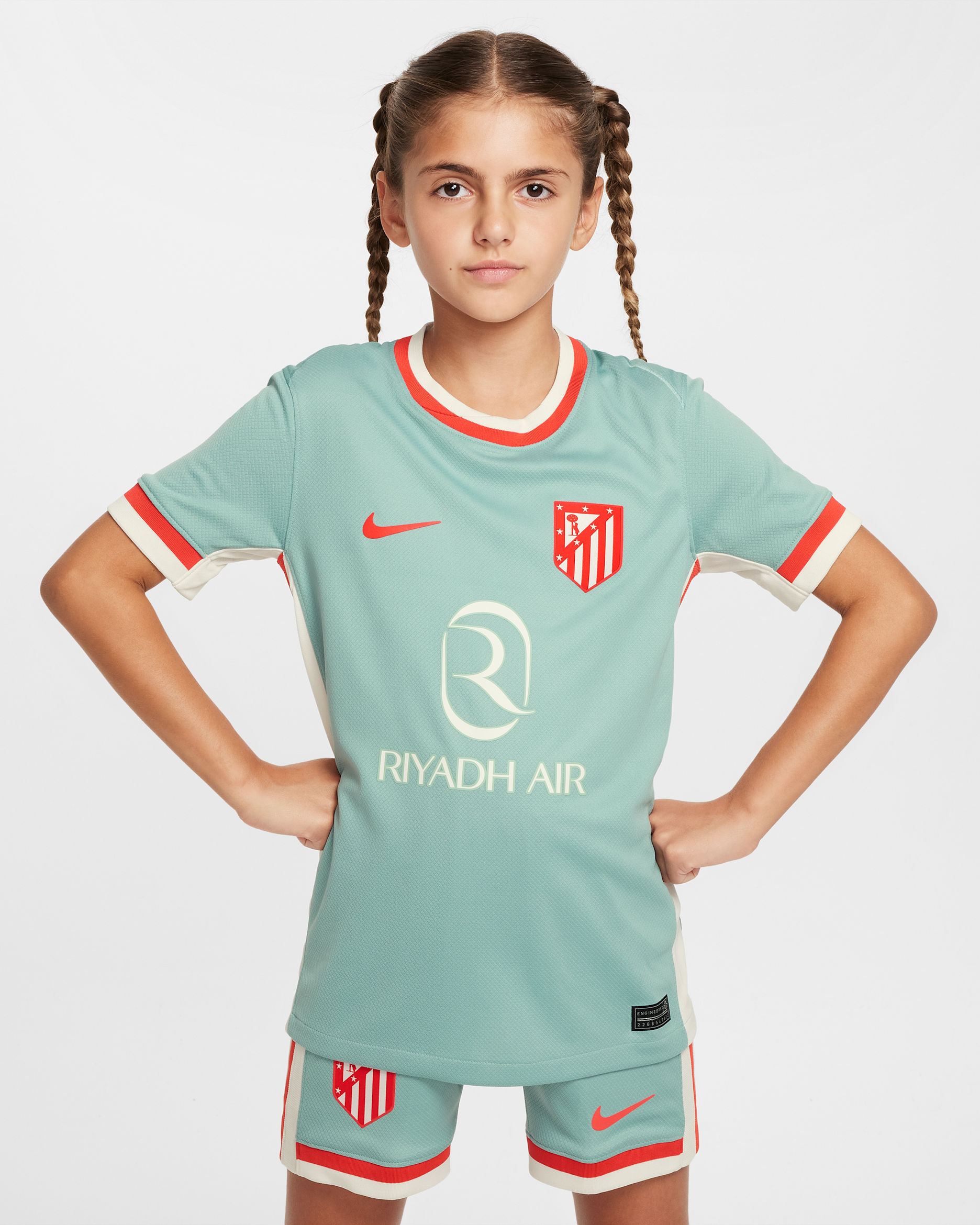 Atlético Madrid 2024/25 Stadium Away Older Kids' Nike Dri-FIT Football Replica Shirt - Cannon/Phantom/Light Crimson/Light Crimson