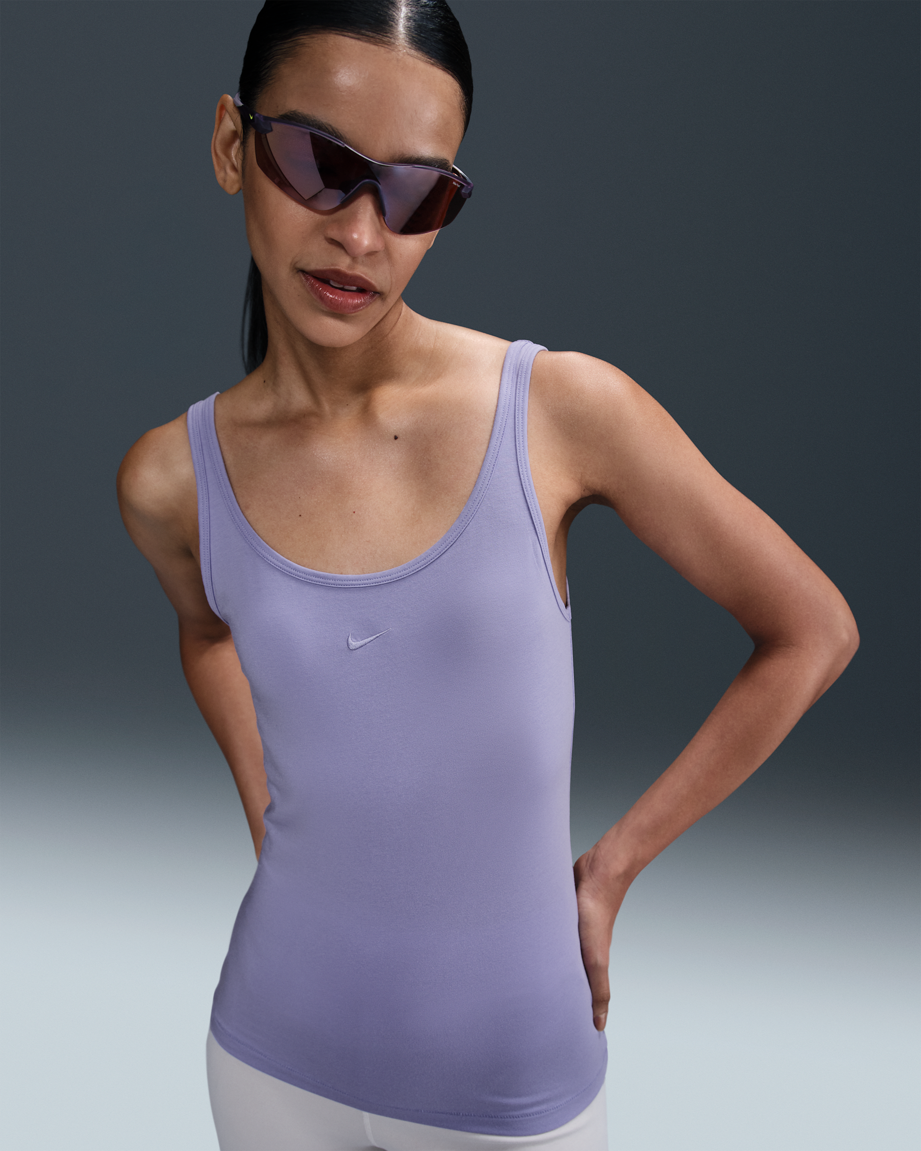 Nike Sportswear Chill Knit Women's Tank Top - Lilac Ice