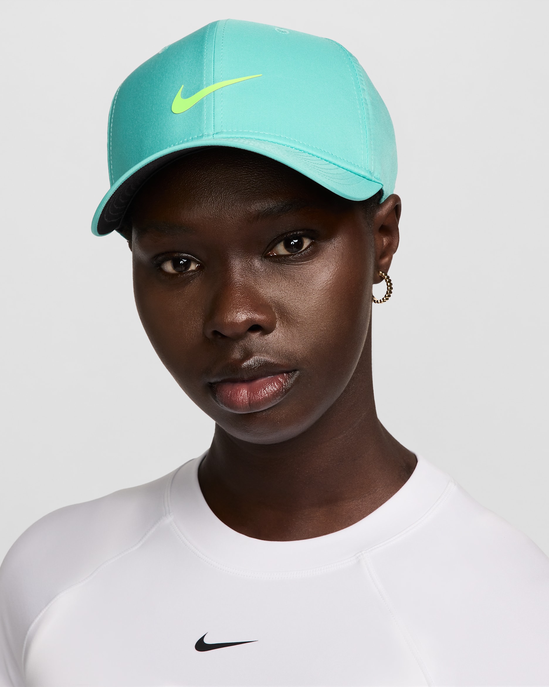 Nike Dri-FIT Rise Structured Snapback Cap - Green Frost/Anthracite/Volt